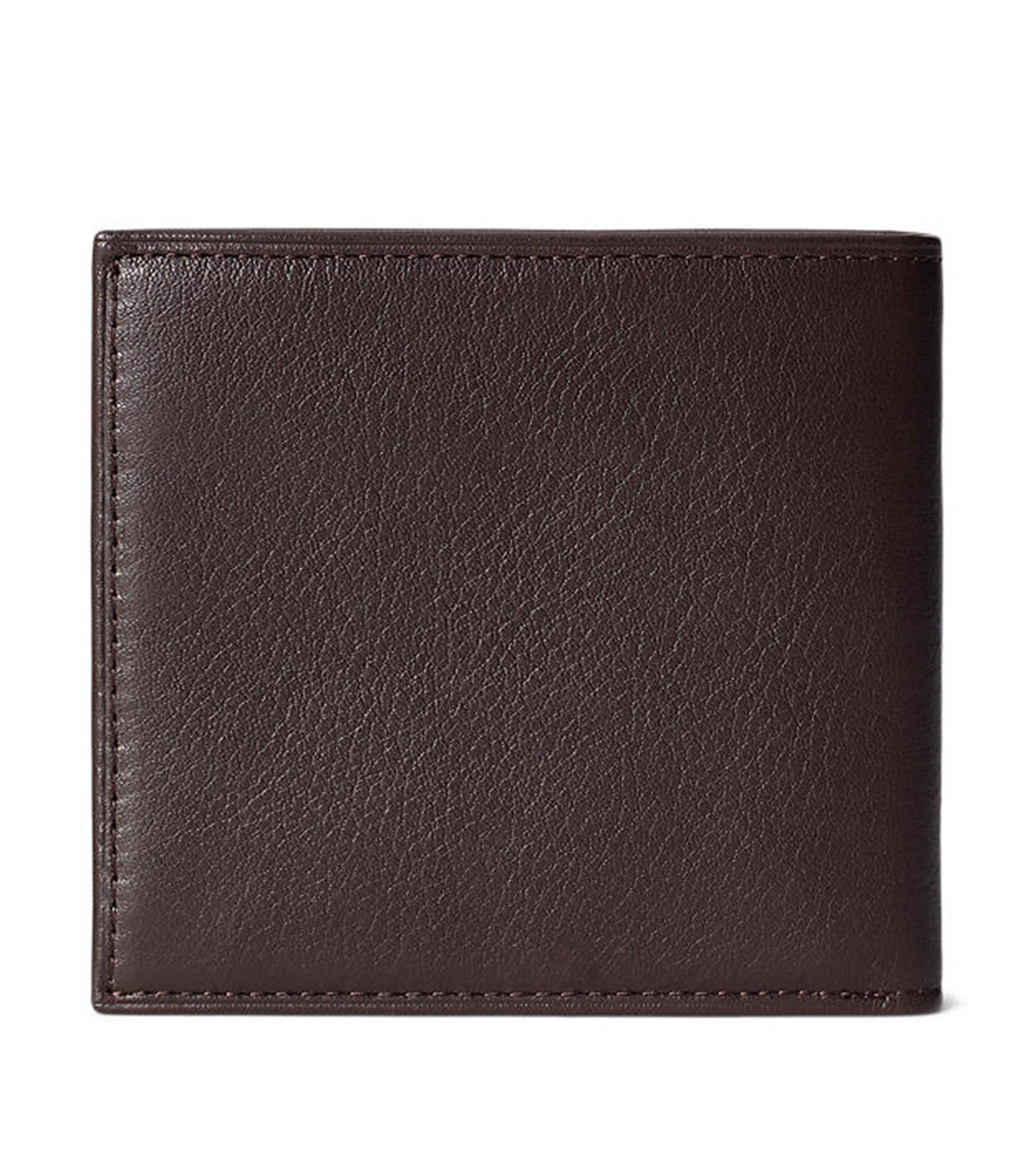 Men's Billfold Leather Wallet Brown