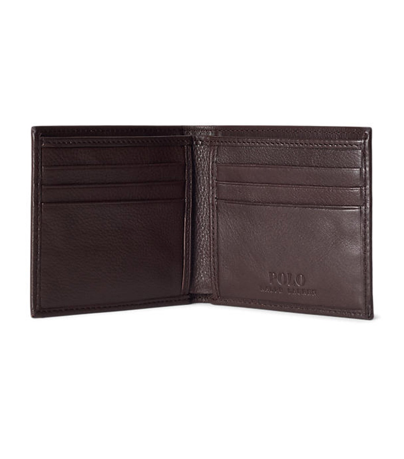 Men's Billfold Leather Wallet Brown