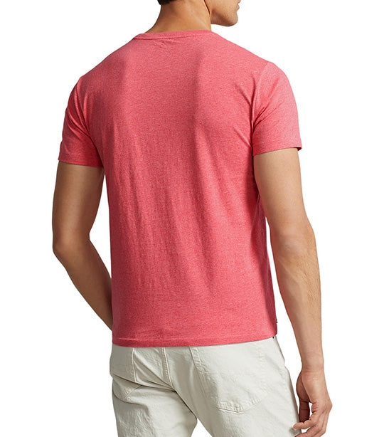 Men's Custom Slim Fit Jersey Crewneck T-Shirt Highland Rose Heather