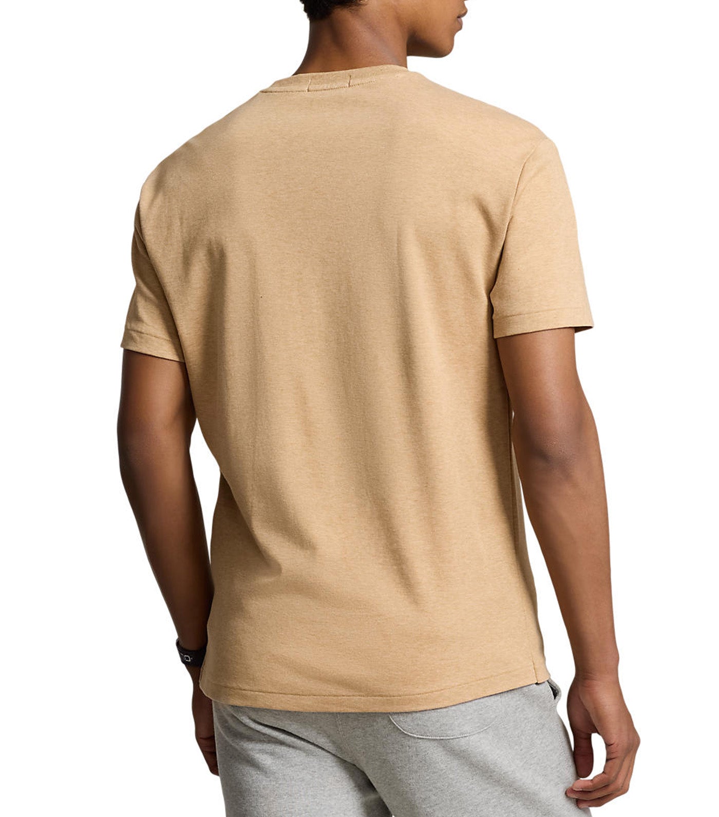Men's Custom Slim Fit Soft Cotton T-Shirt Classic Camel Heather