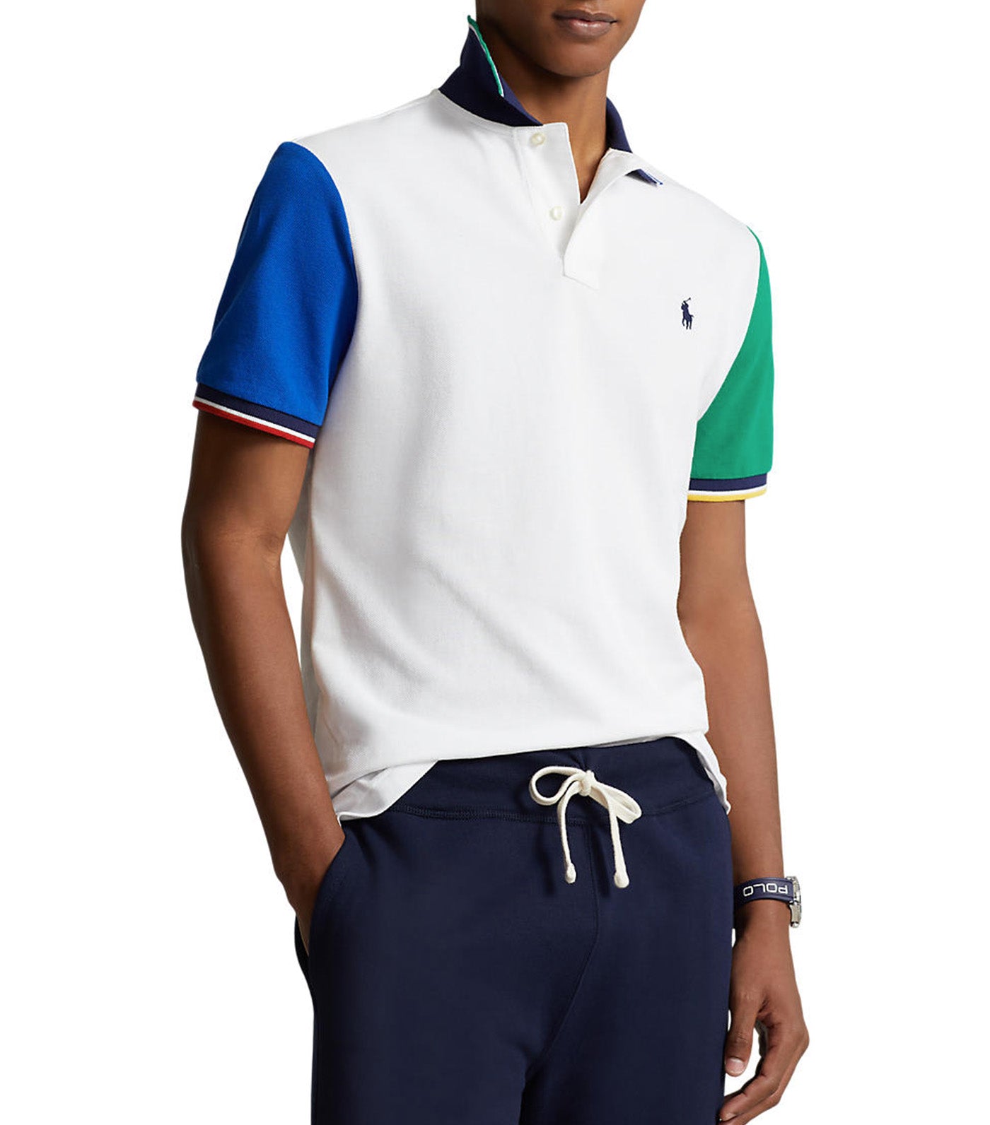 Men's Classic Fit Mesh Polo Shirt White