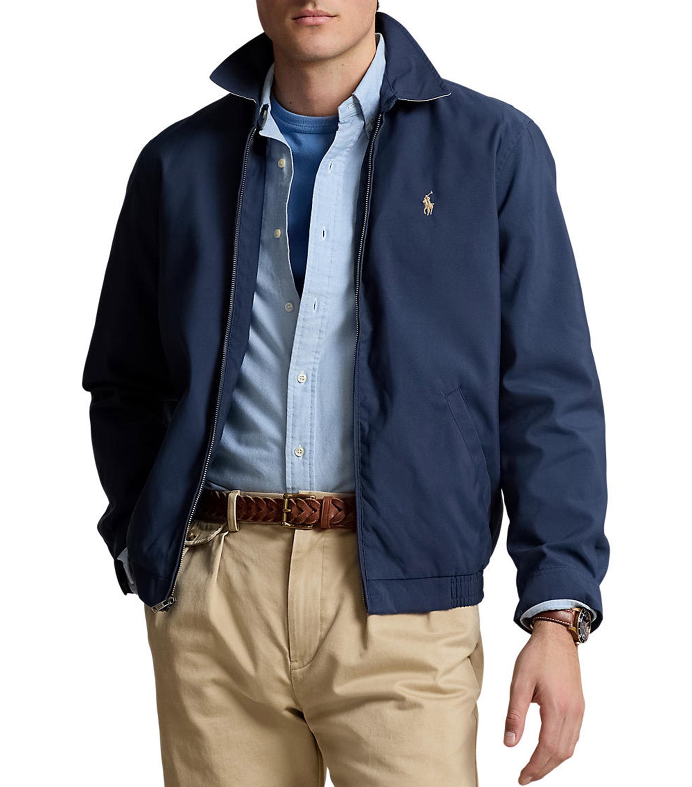 ジャケット・アウター Ralph Lauren Navy Lined Swing Top Jacket MINOR DEFECT* Polo Ralph Lauren Thin Cotton Swing Top Jacket