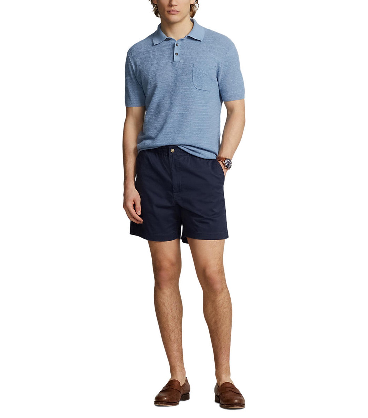Men's 6-Inch Polo Prepster Stretch Chino Short Nautical Ink