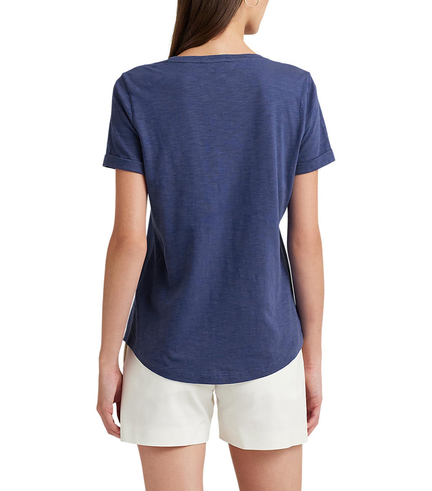 Women's Logo Cotton Jersey Tee Indigo Sail