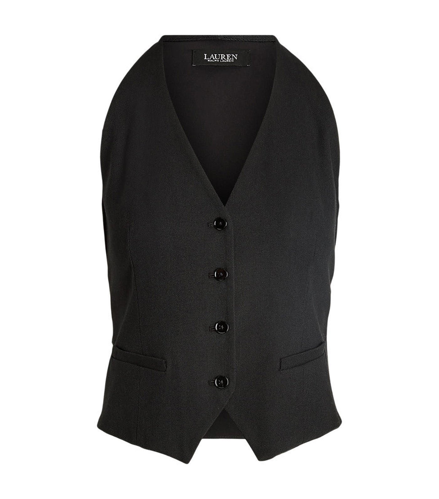 Women's Cotton-Blend Vest Black