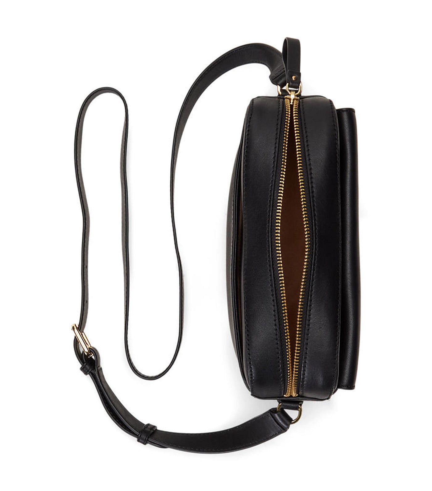 Women's Leather Medium Marcy Camera Bag Black