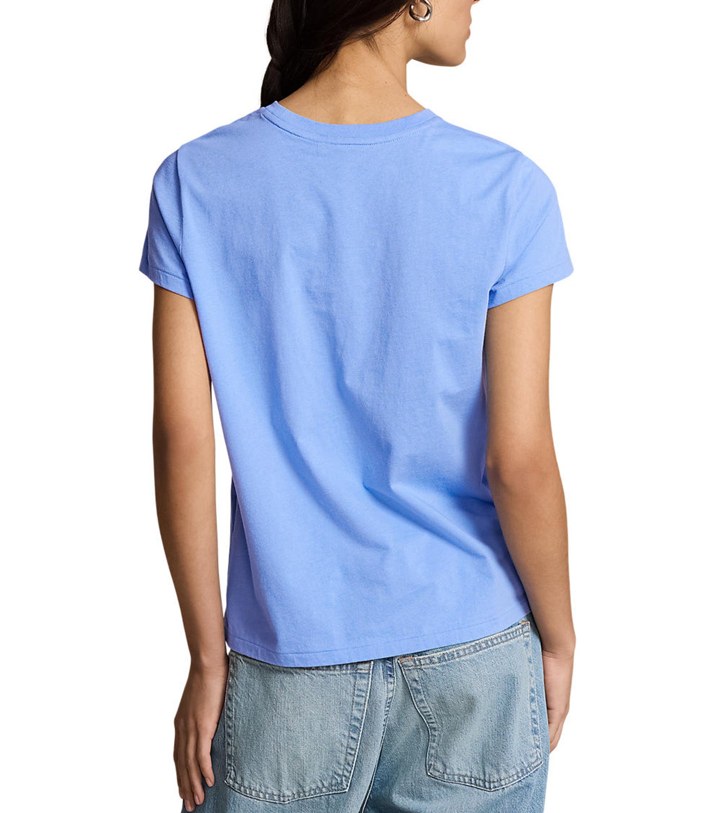 Women's Cotton Jersey Crewneck Tee Nantucket Blue