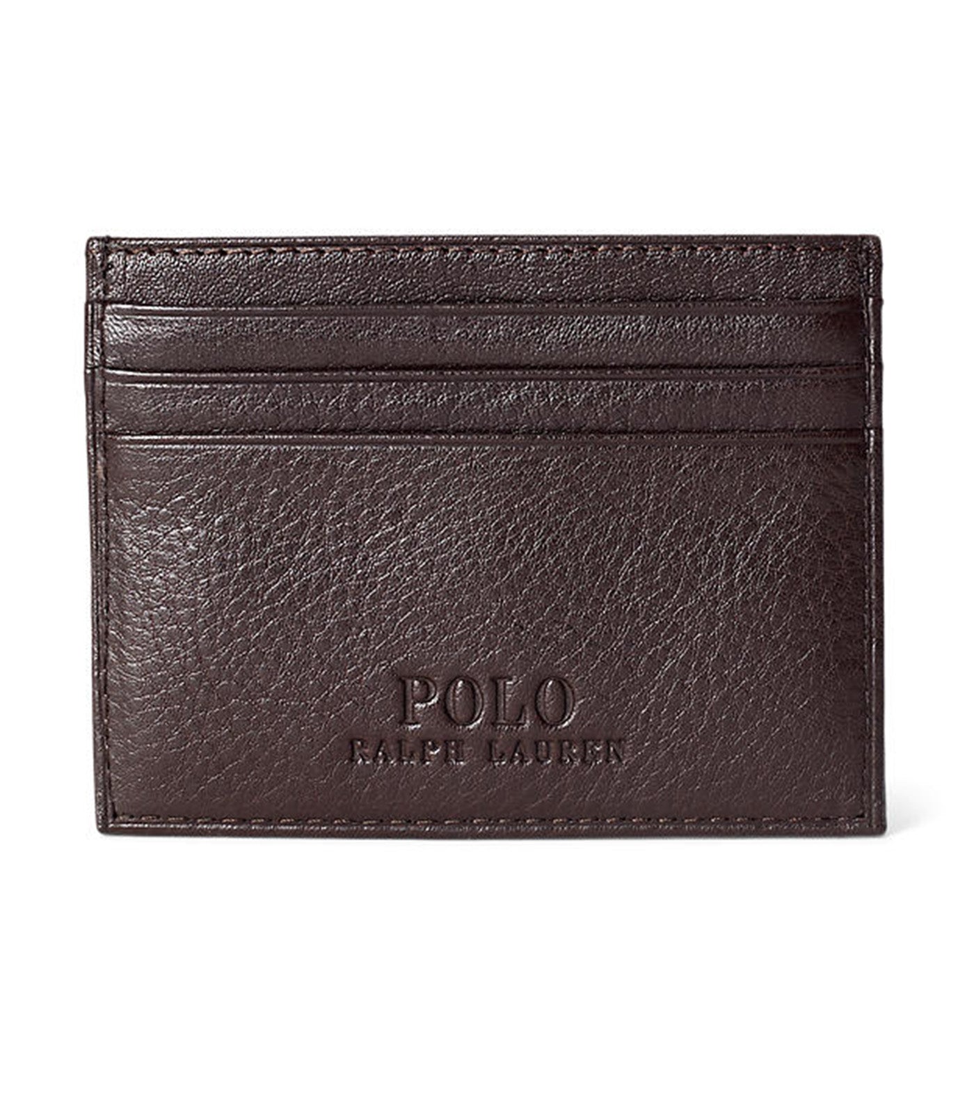 Men's Leather Card Case Brown