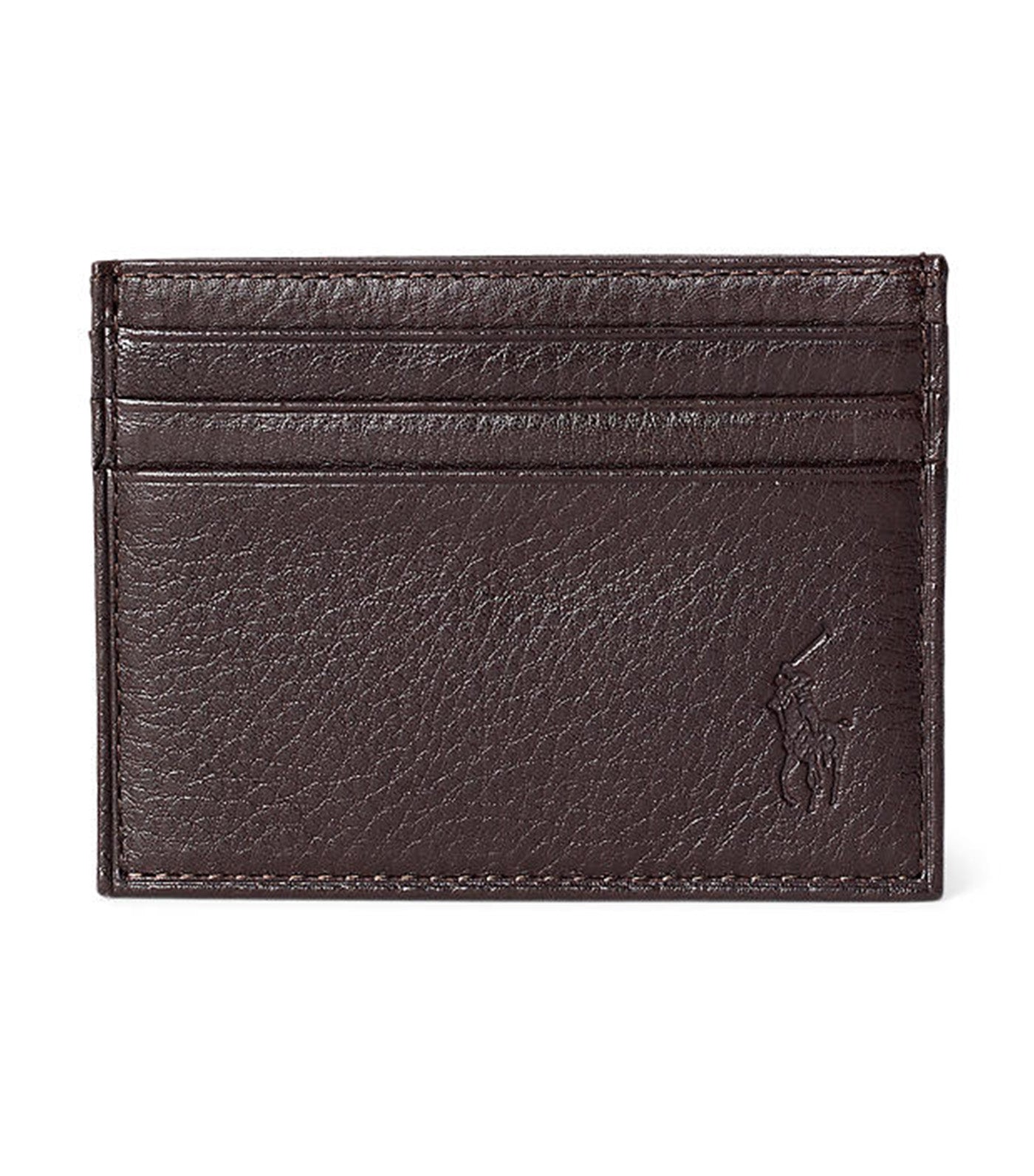 Men's Leather Card Case Brown