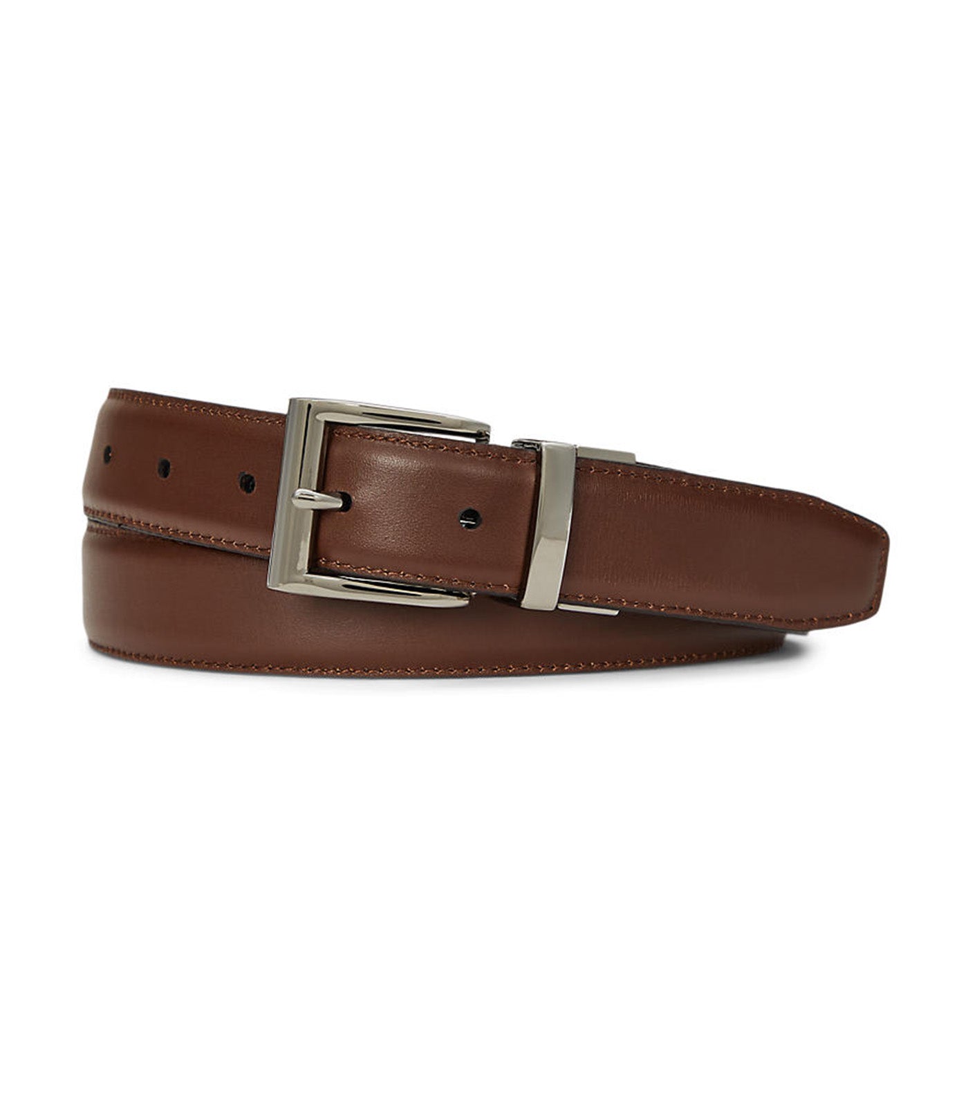 Men's Reversible Leather Dress Belt Black/Brown