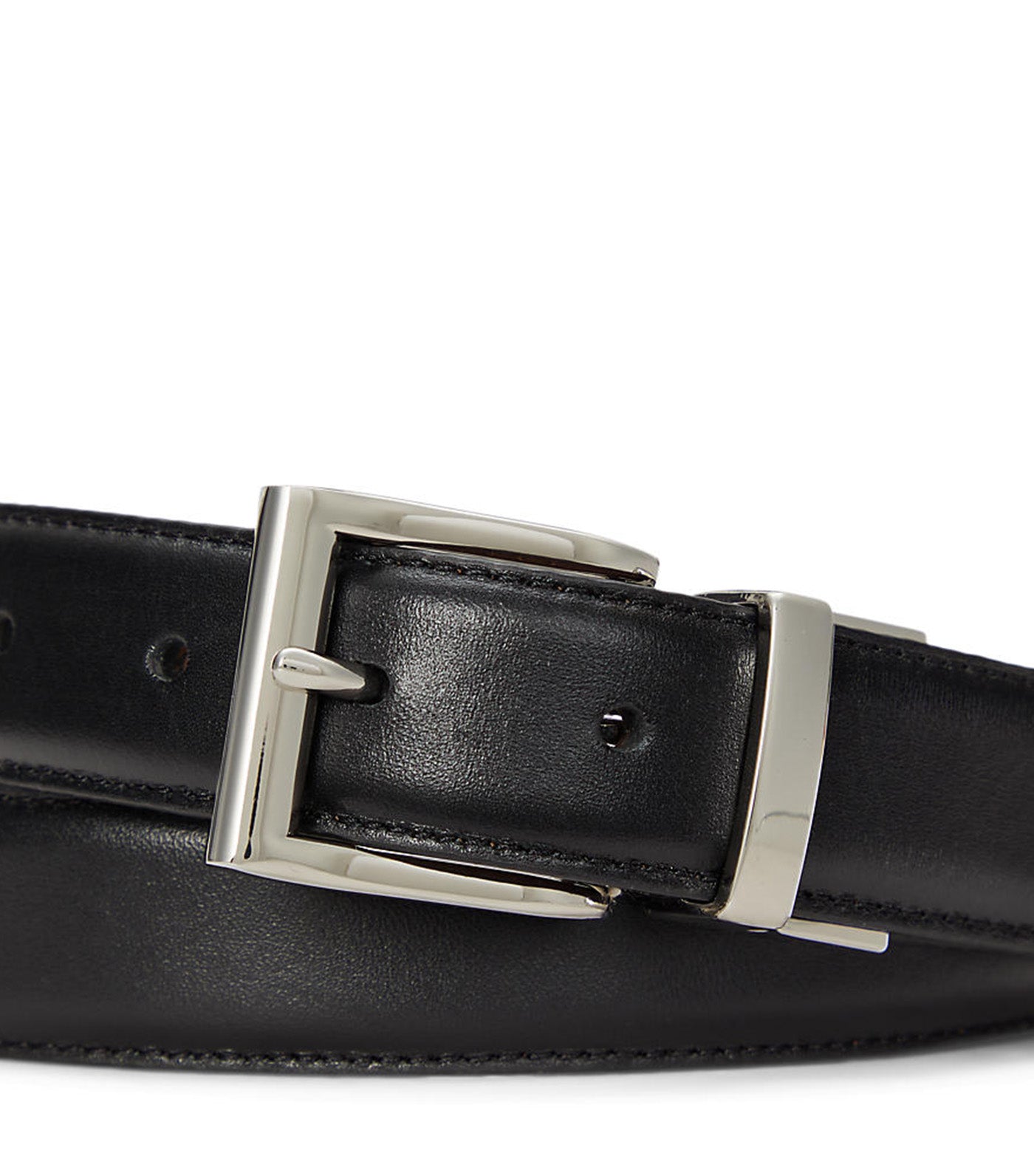 Men's Reversible Leather Dress Belt Black/Brown