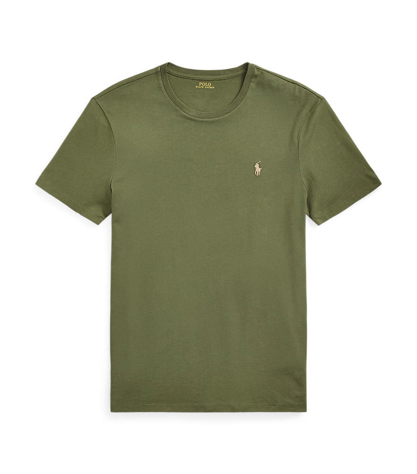 Men's Custom Slim Fit Jersey Crewneck T-Shirt Dark Sage