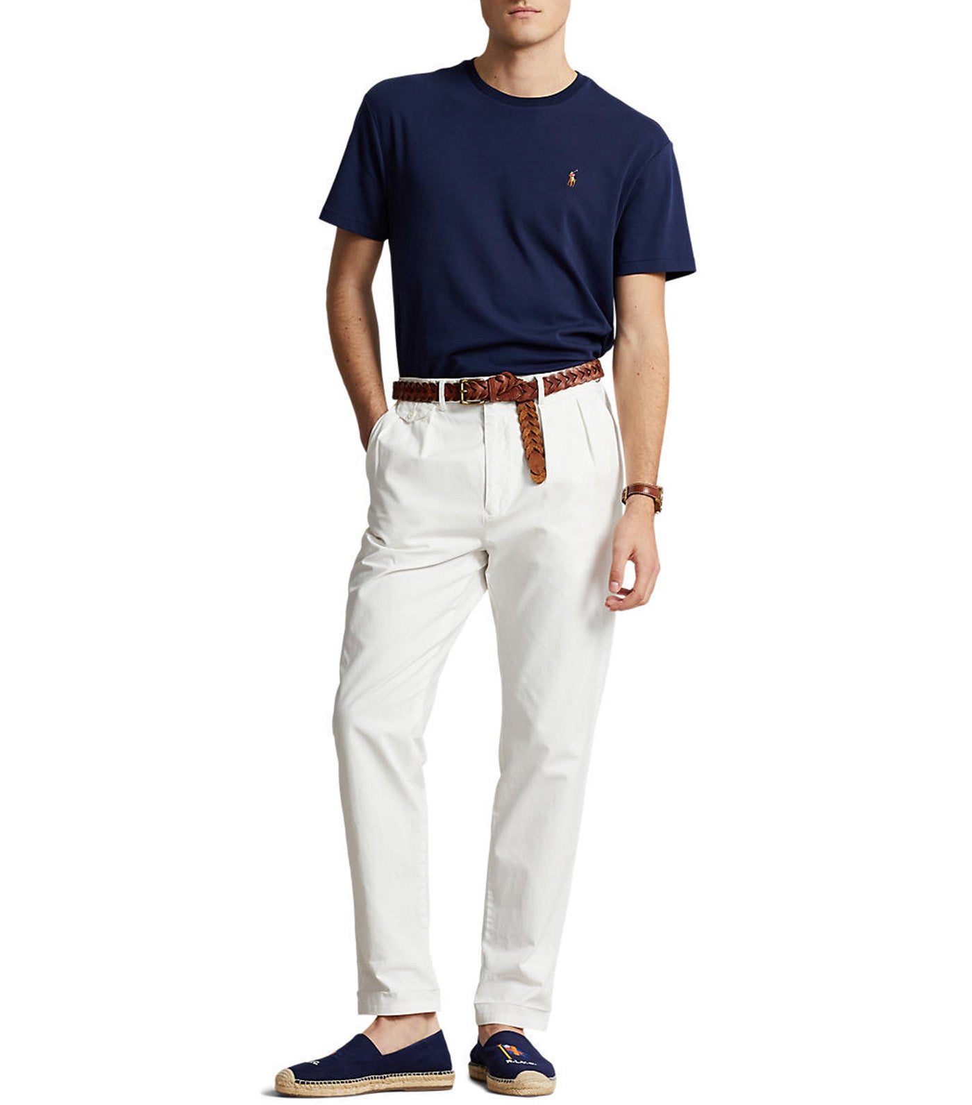 Men's Custom Slim Fit Soft Cotton T-Shirt Navy