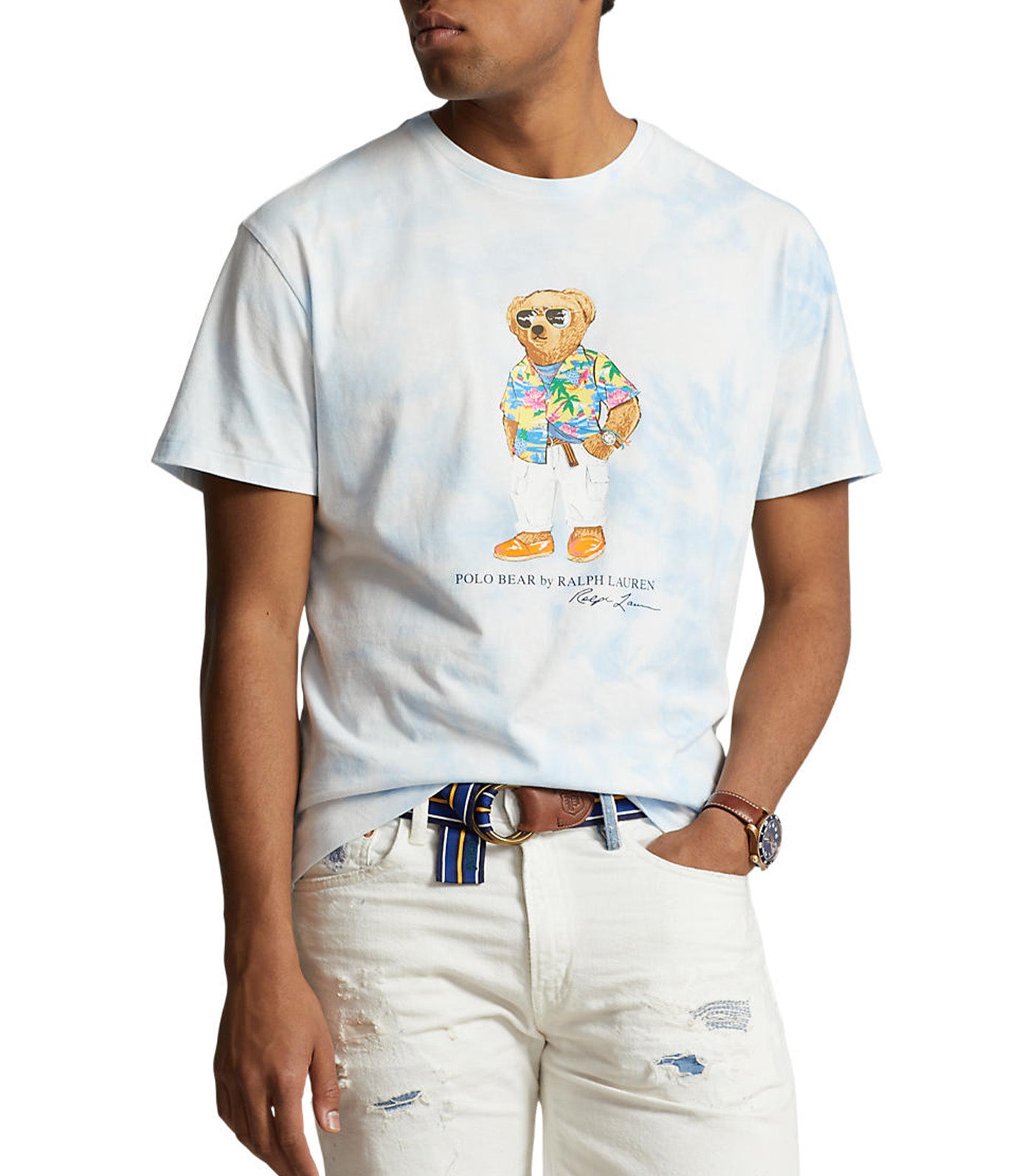 Polo Ralph Lauren Men's Classic Fit Polo Bear Tie-Dye T