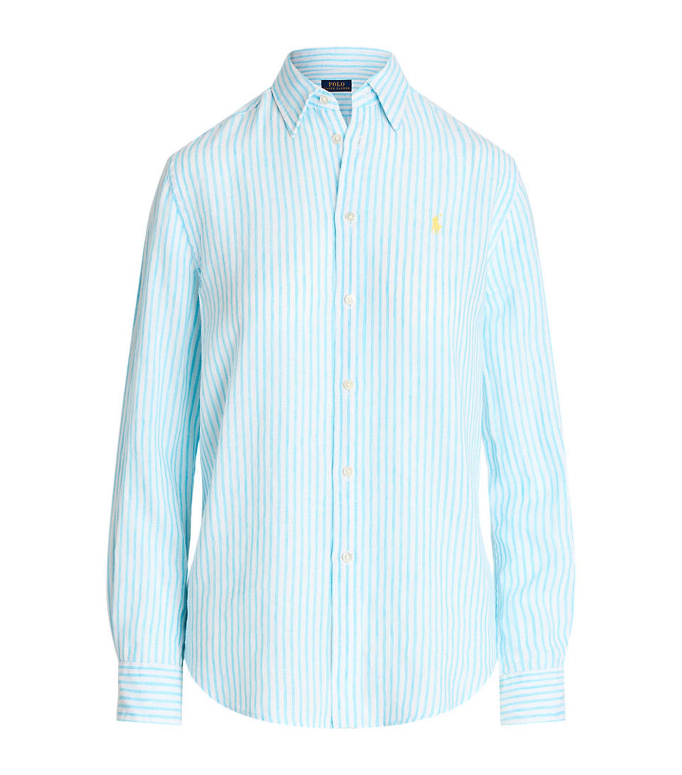 売れ筋商品|||ラルフローレン シャツ レディース トップス CLASSIC FIT STRIPED LINEN SHIRT - Button-down blouse - blue/white Classic Fit Striped Linen Shirt