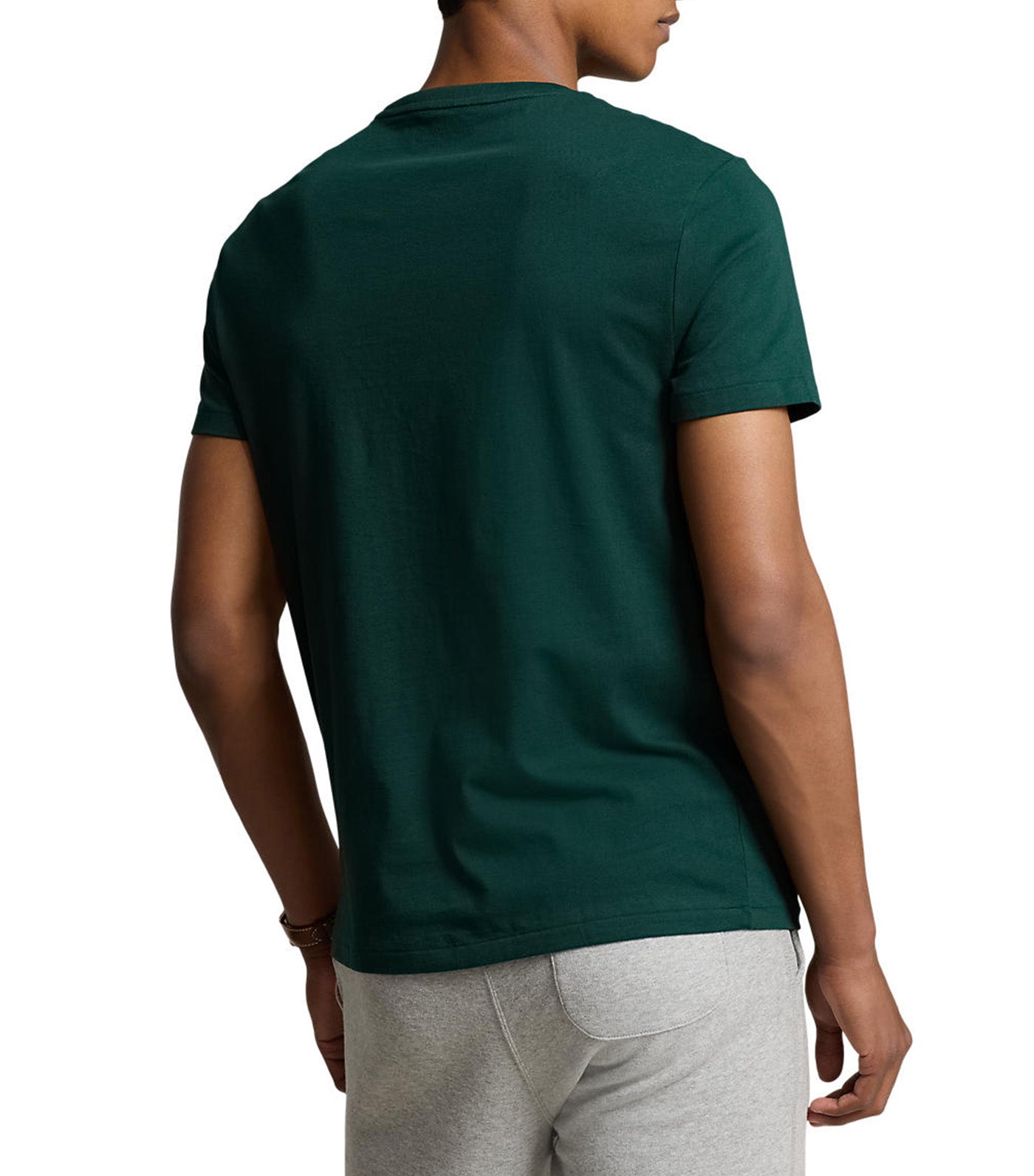 Men's Custom Slim Fit Jersey Crewneck T-Shirt Moss Agate