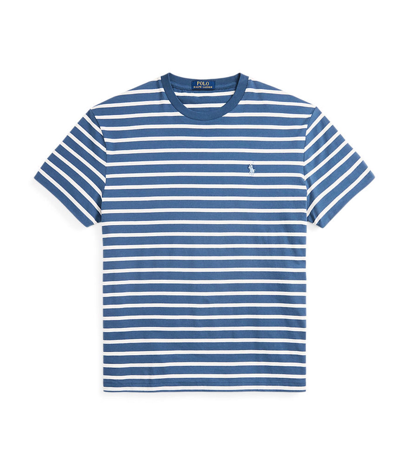 Men's Classic Fit Striped Jersey T-Shirt Clancy Blue/Nevis