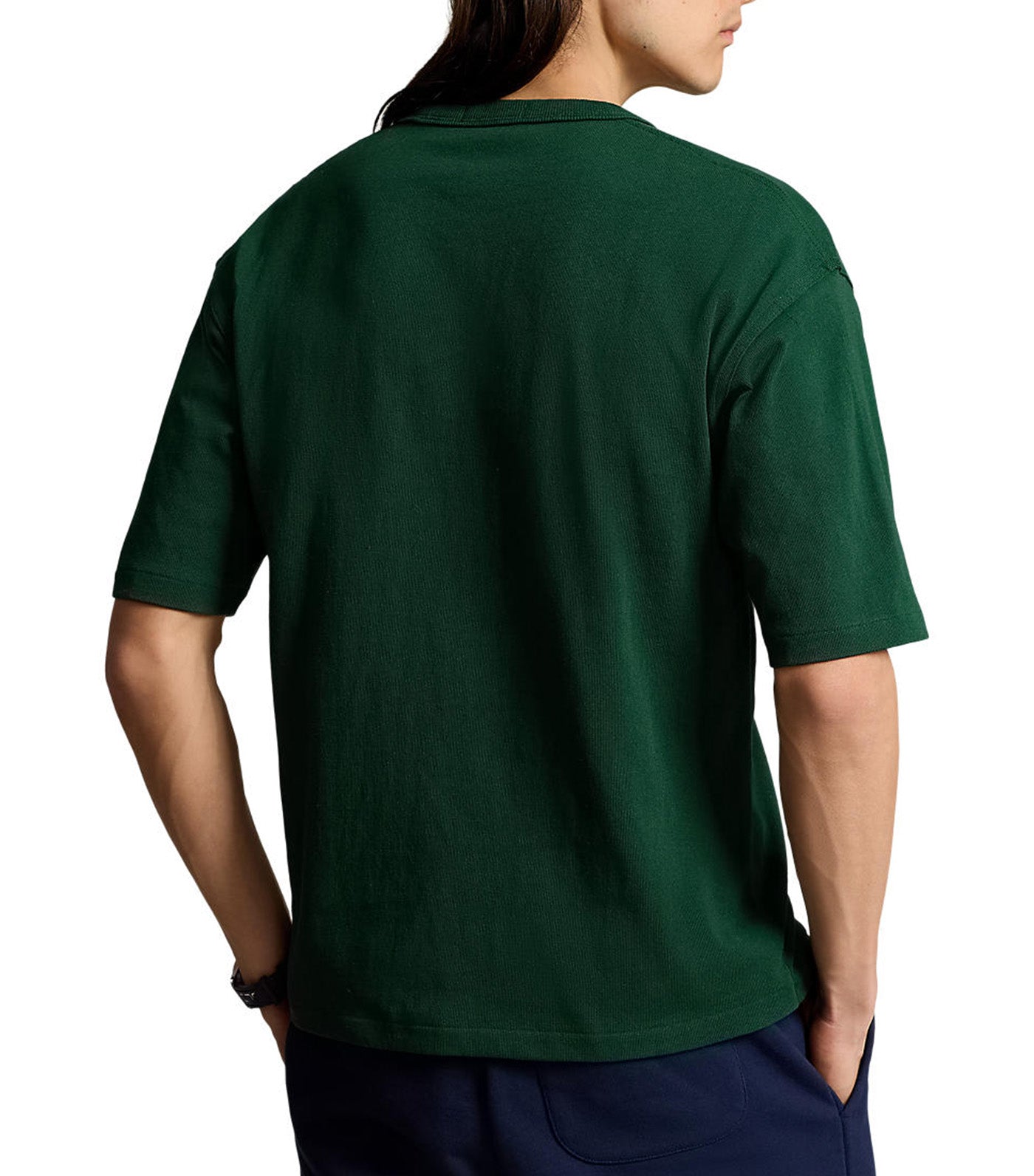 Men's Relaxed Fit Logo Jersey T-Shirt Moss Agate