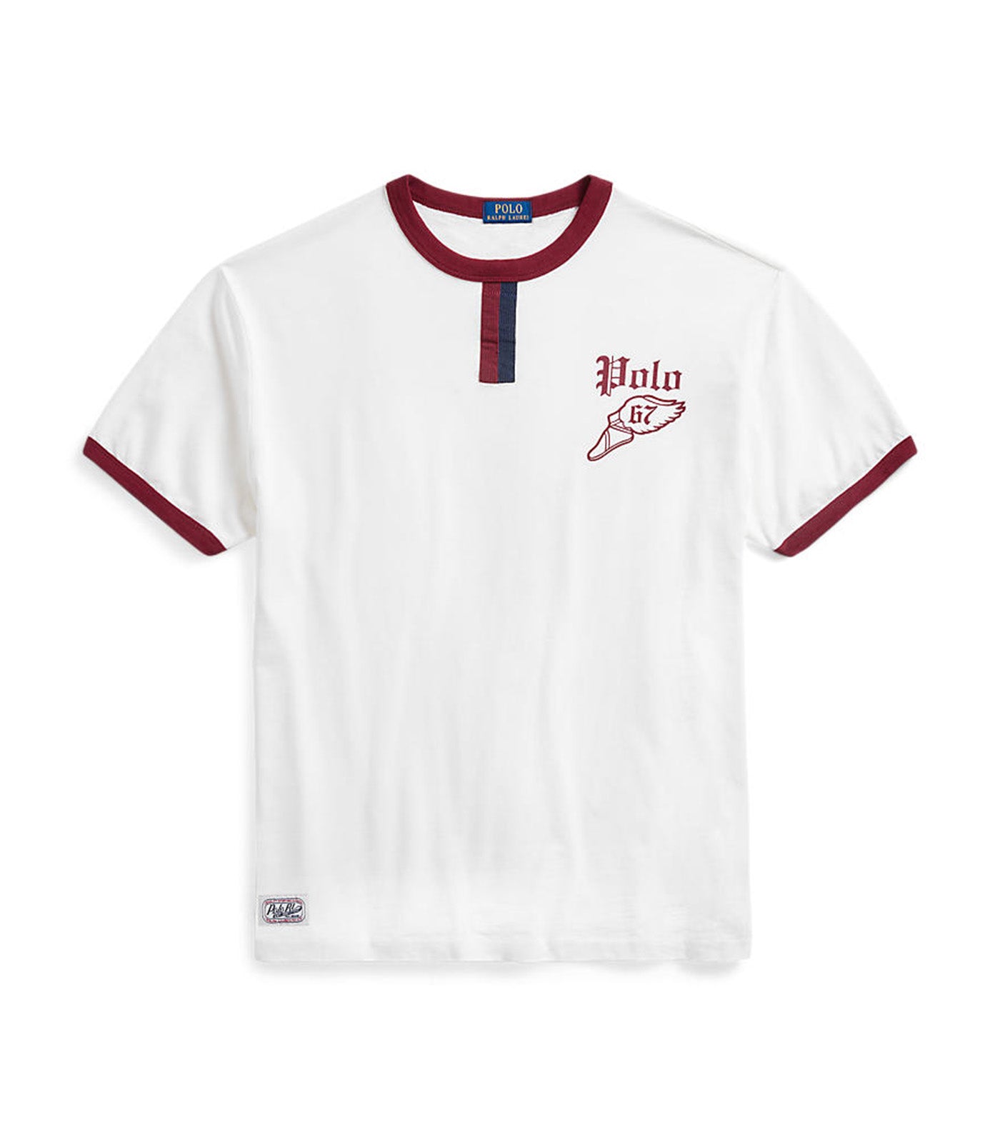 Men's Classic Fit Logo Slub Jersey T-Shirt Nevis/Red Carpet