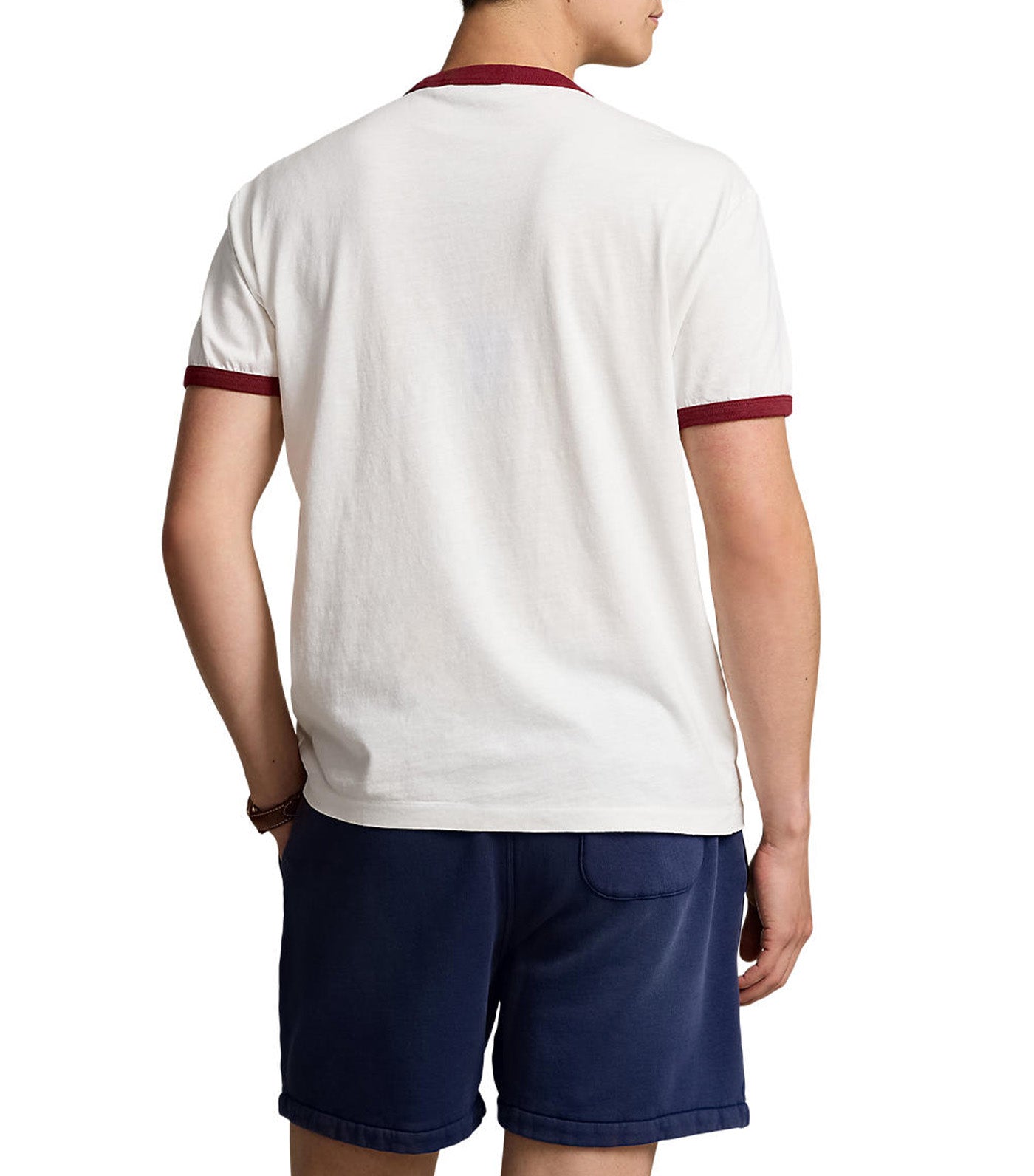 Men's Classic Fit Logo Slub Jersey T-Shirt Nevis/Red Carpet