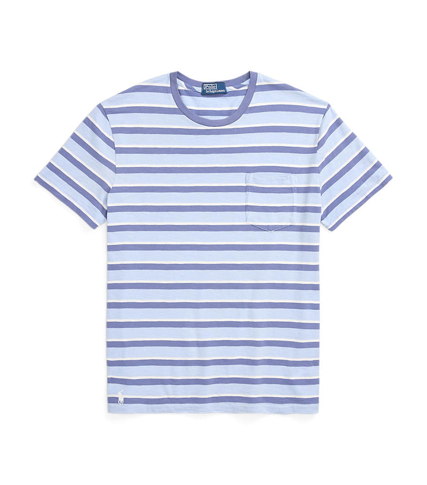 Men's Standard Fit Striped Jersey T-Shirt Estate Blue