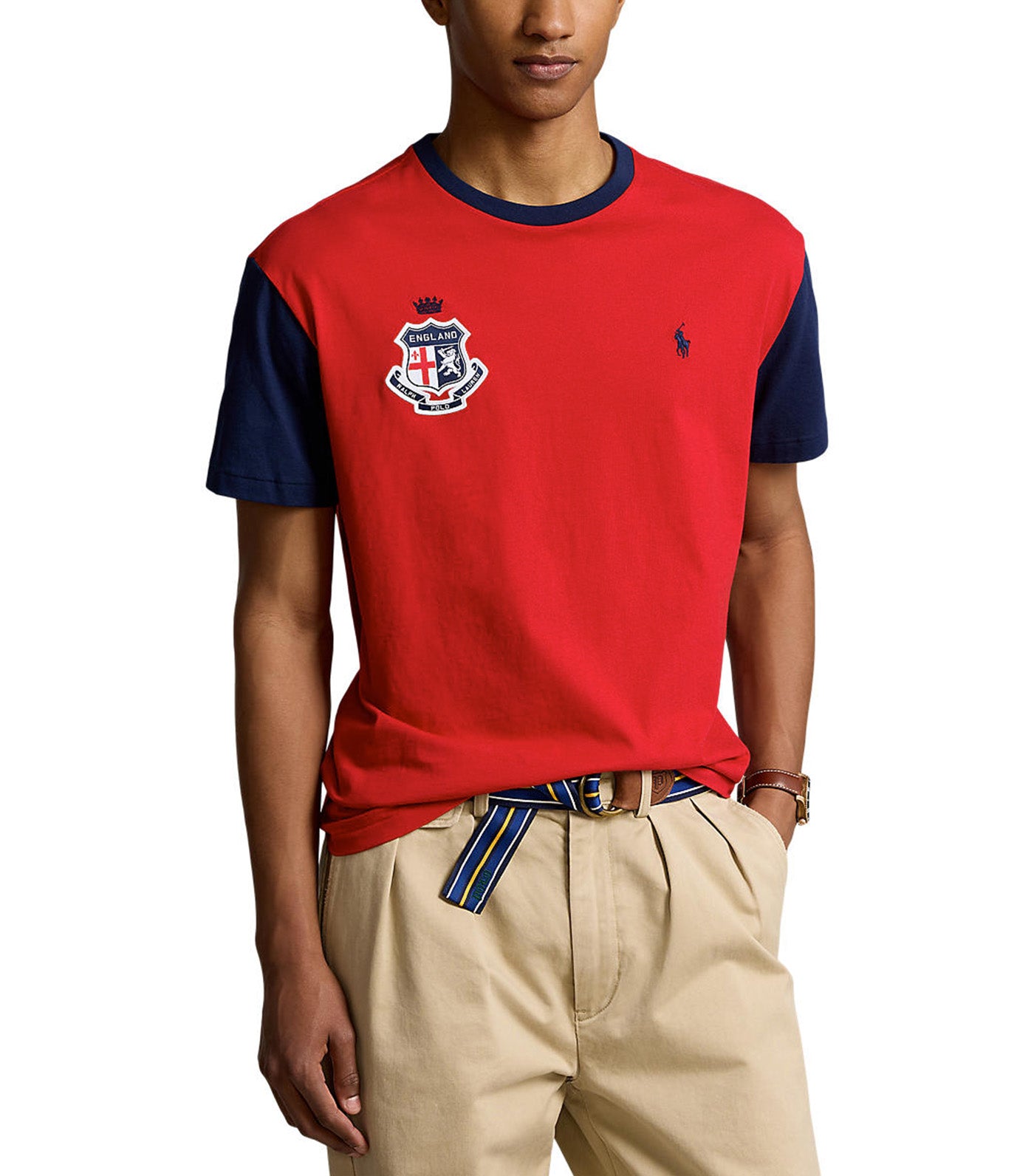 Men's Classic Fit England T-Shirt Red Multi