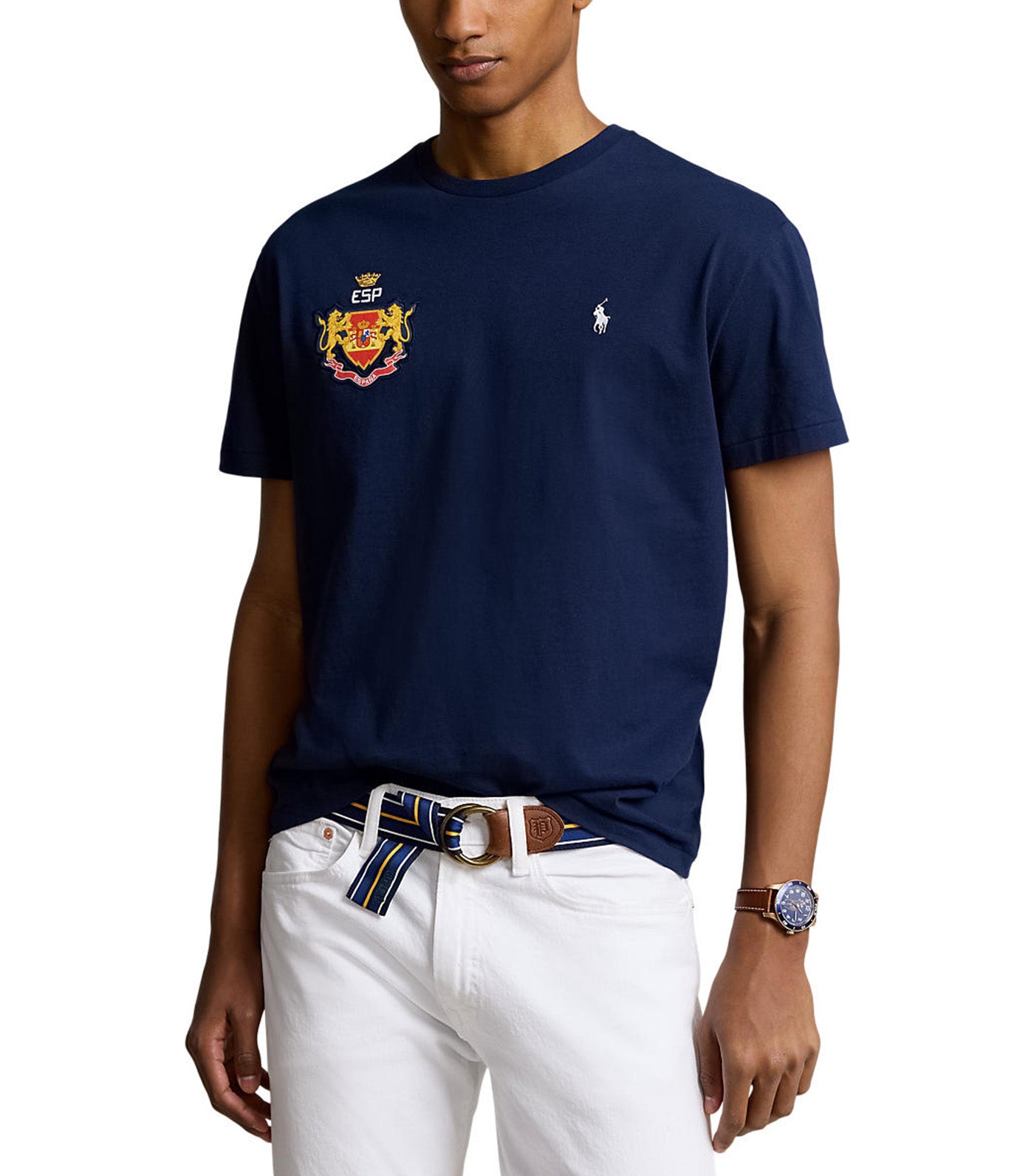 Men's Classic Fit Spain T-Shirt Refined Navy