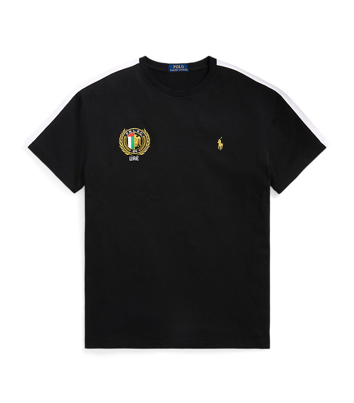 Men's Classic Fit UAE T-Shirt Polo Black