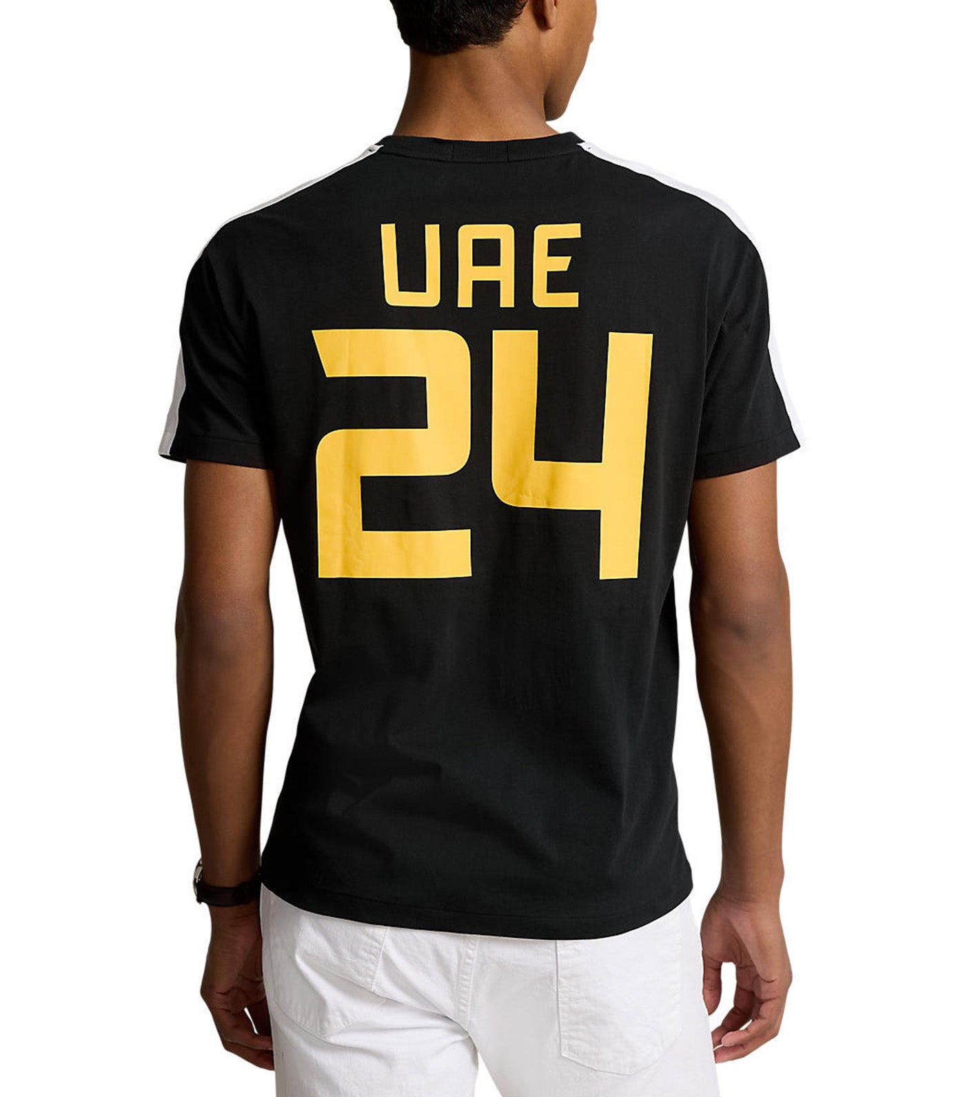 Men's Classic Fit UAE T-Shirt Polo Black