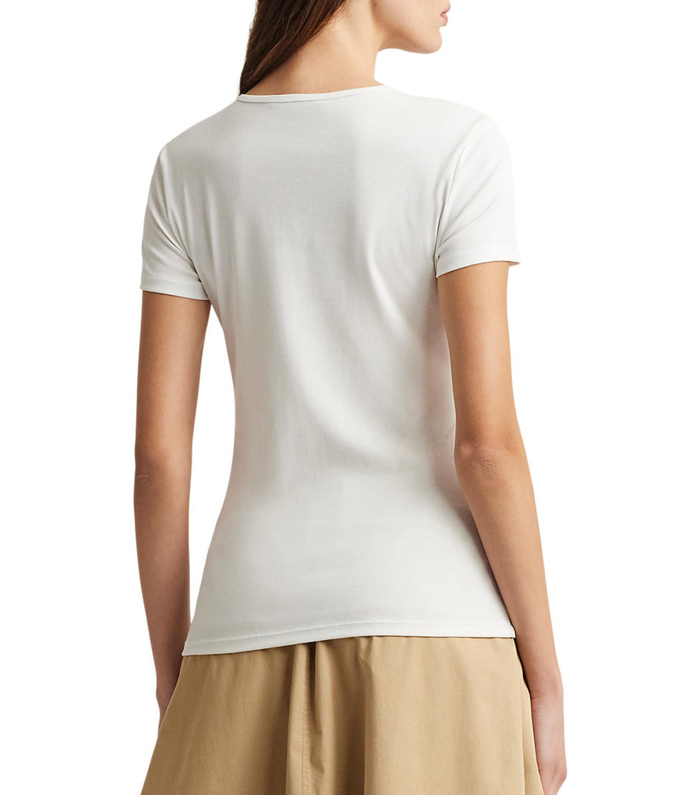 Stretch Cotton Tee White