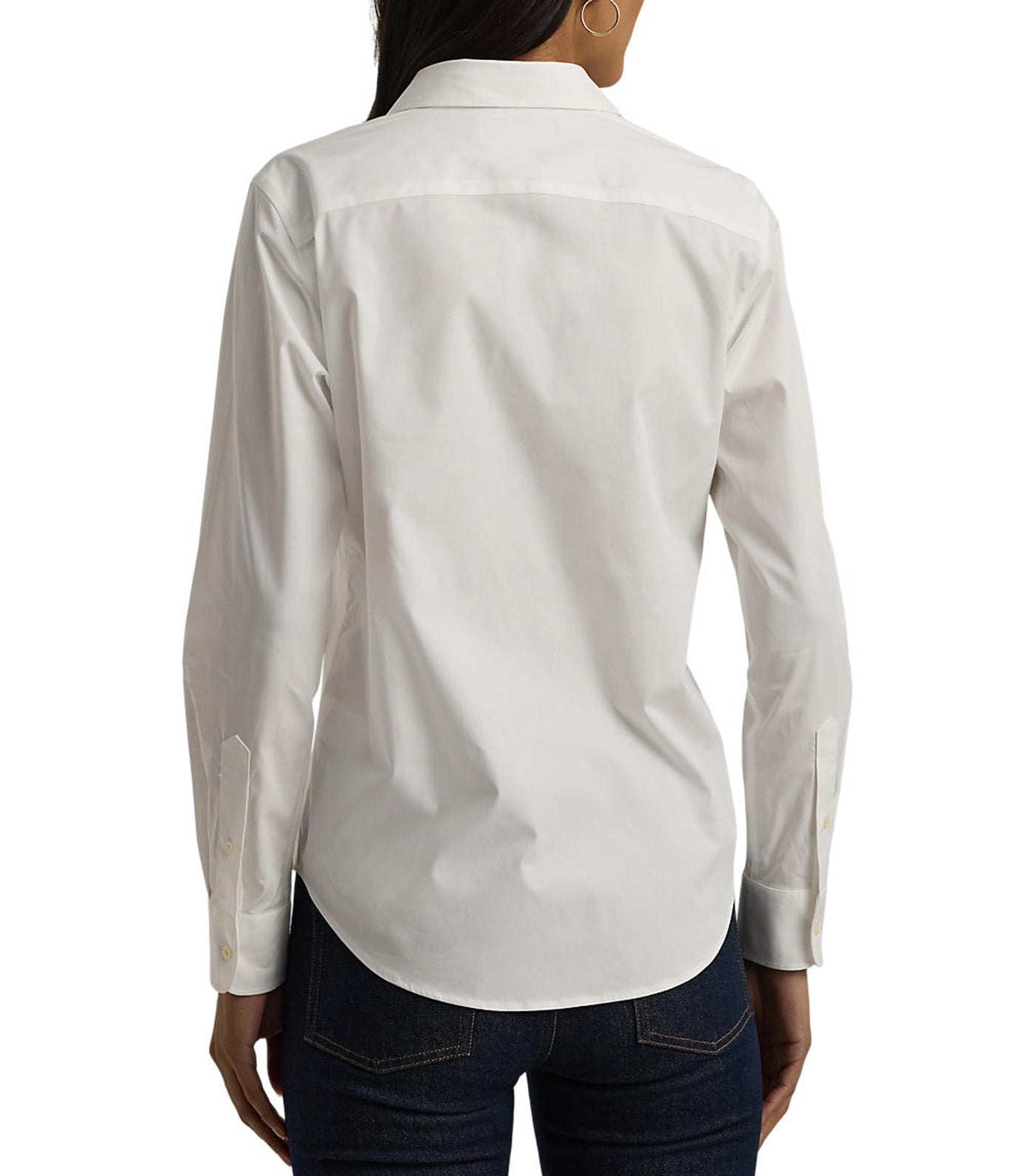 Easy Care Stretch Cotton Shirt White