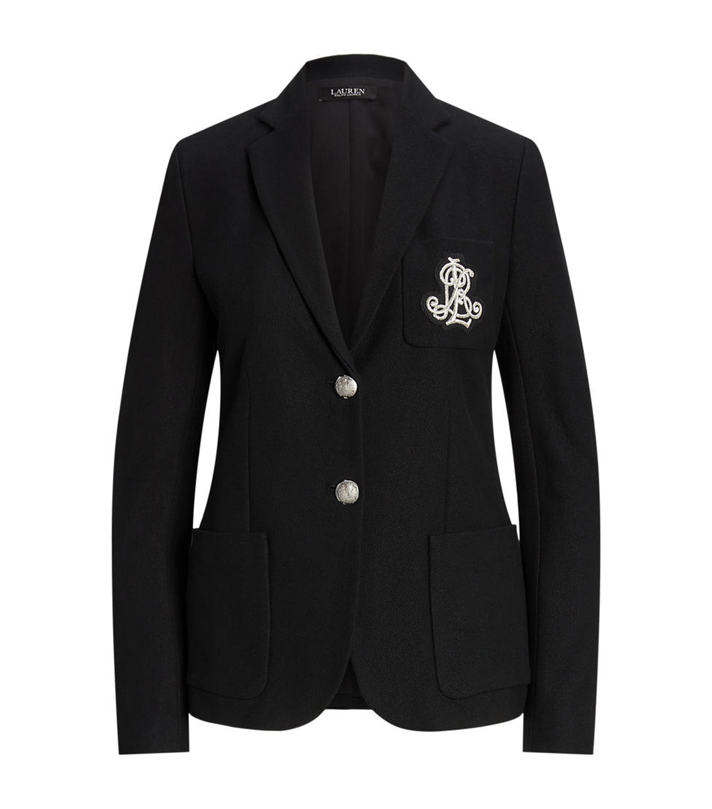 Bullion Jacquard Blazer Polo Black