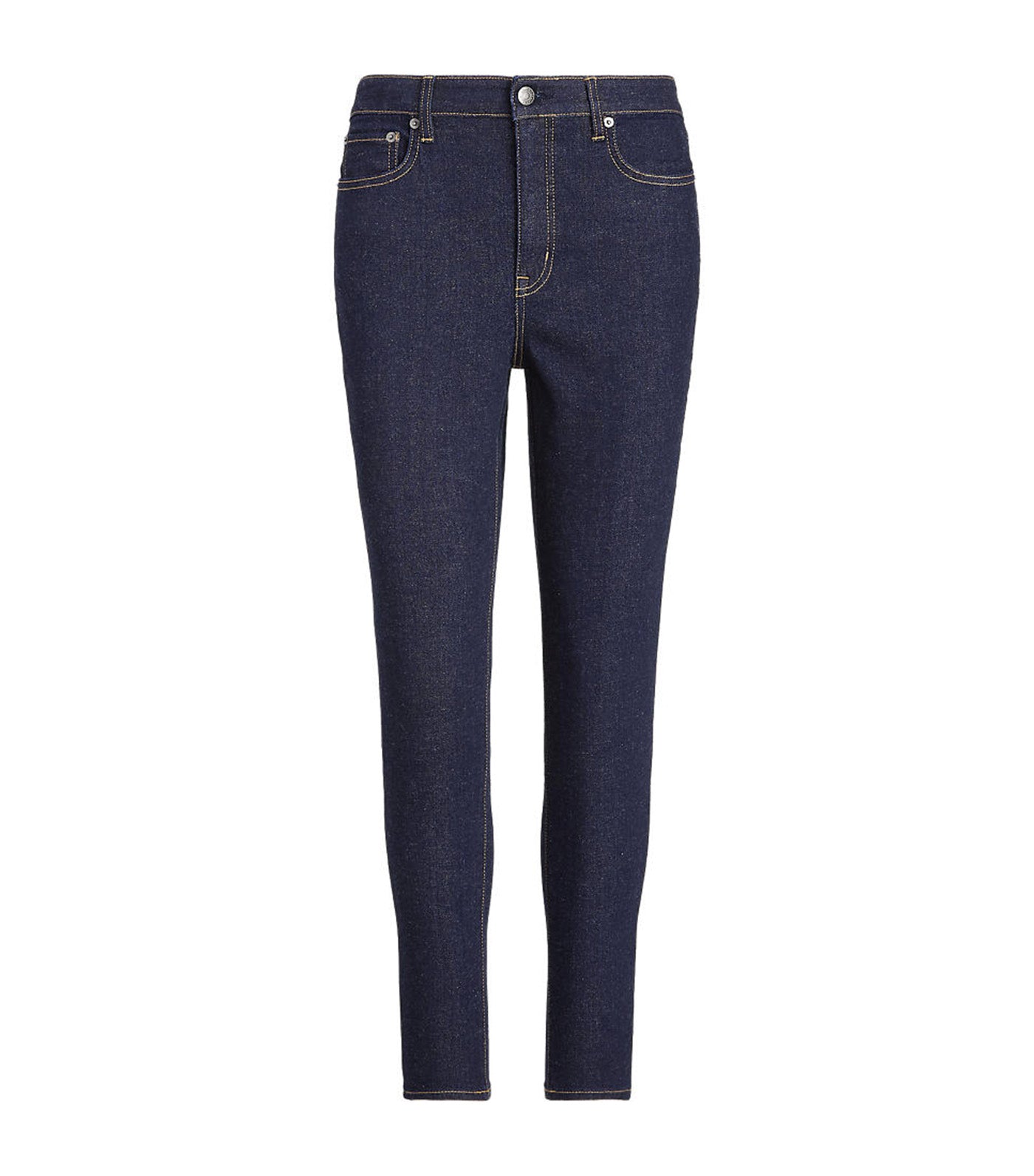 High-Rise Skinny Ankle Jean Rinse Wash