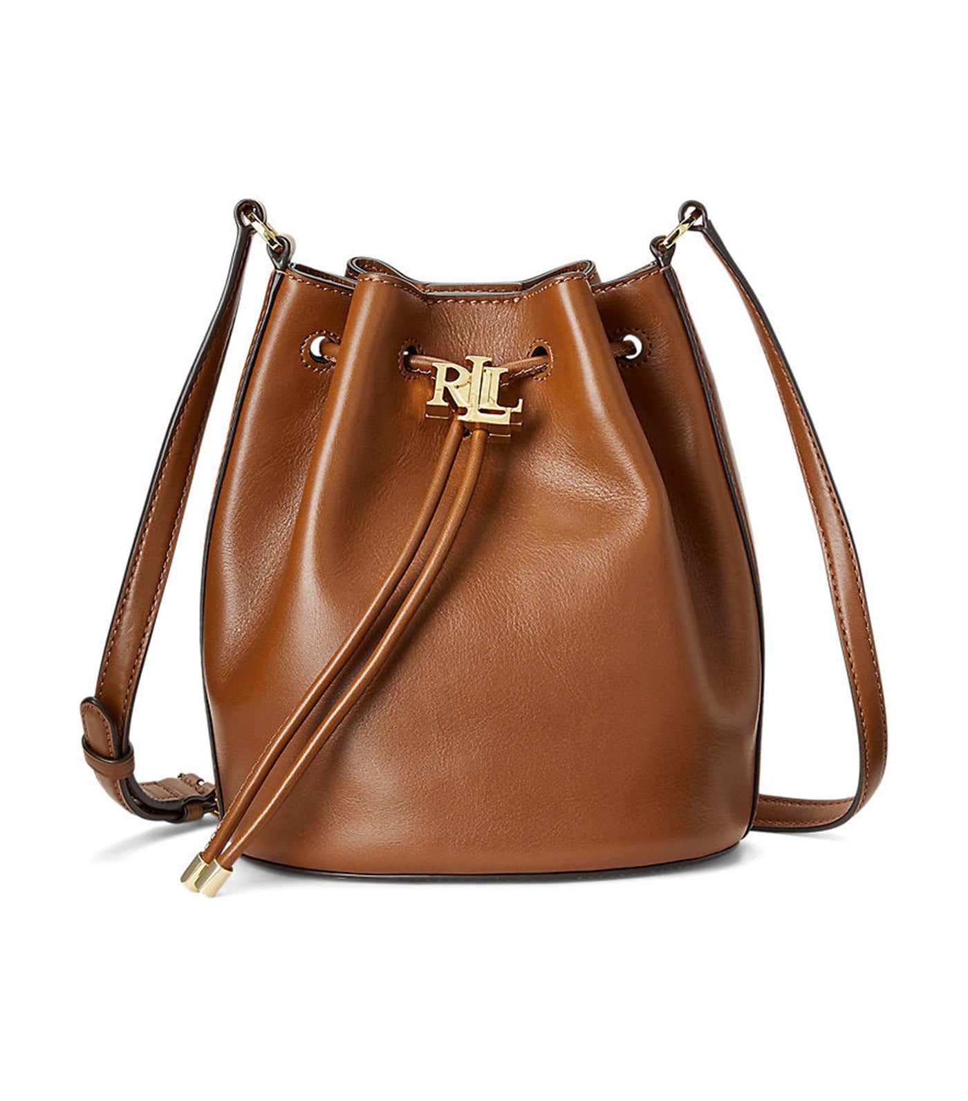 Leather Medium Andie Drawstring Bag Lauren Tan