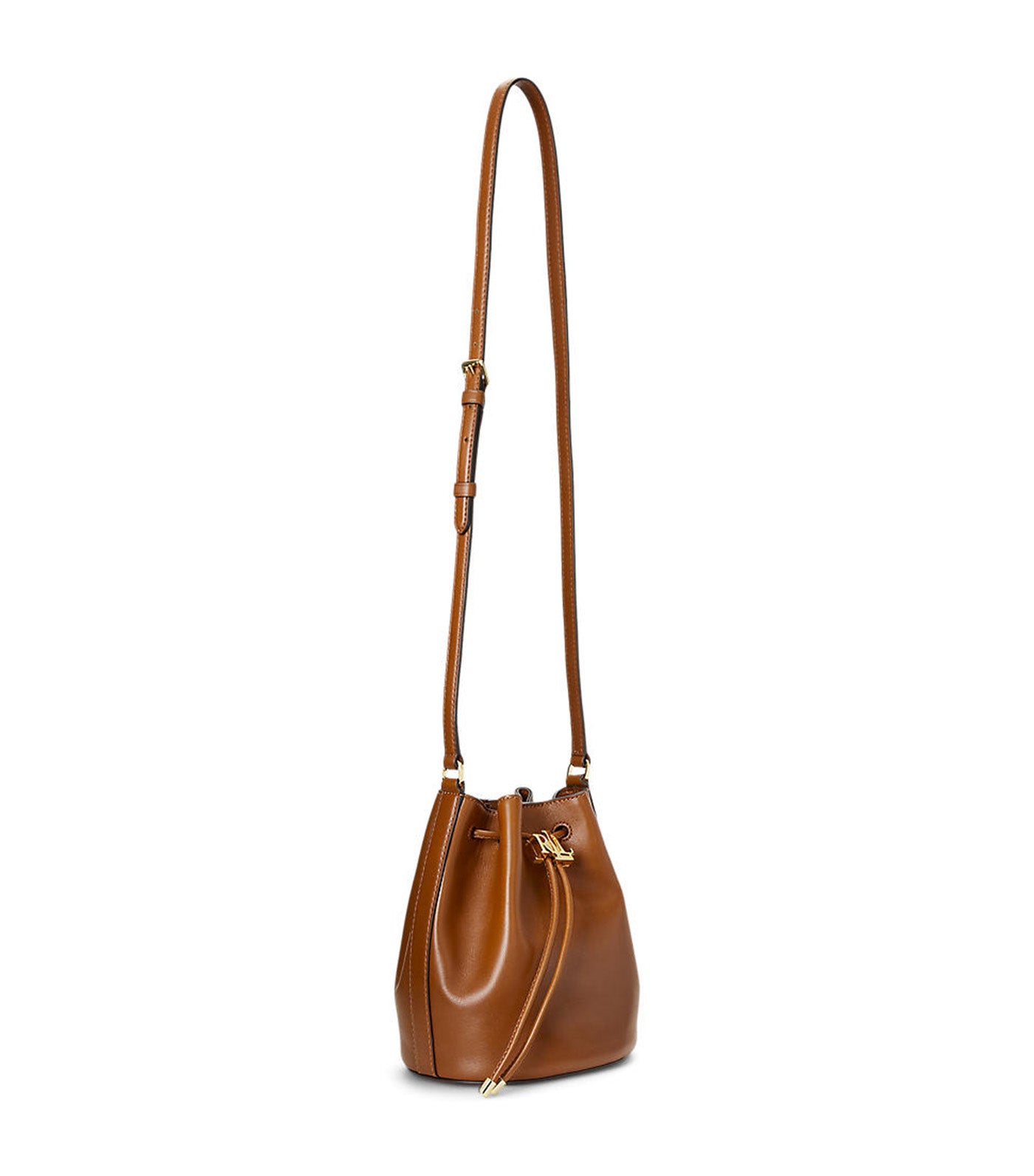 Leather Medium Andie Drawstring Bag Lauren Tan