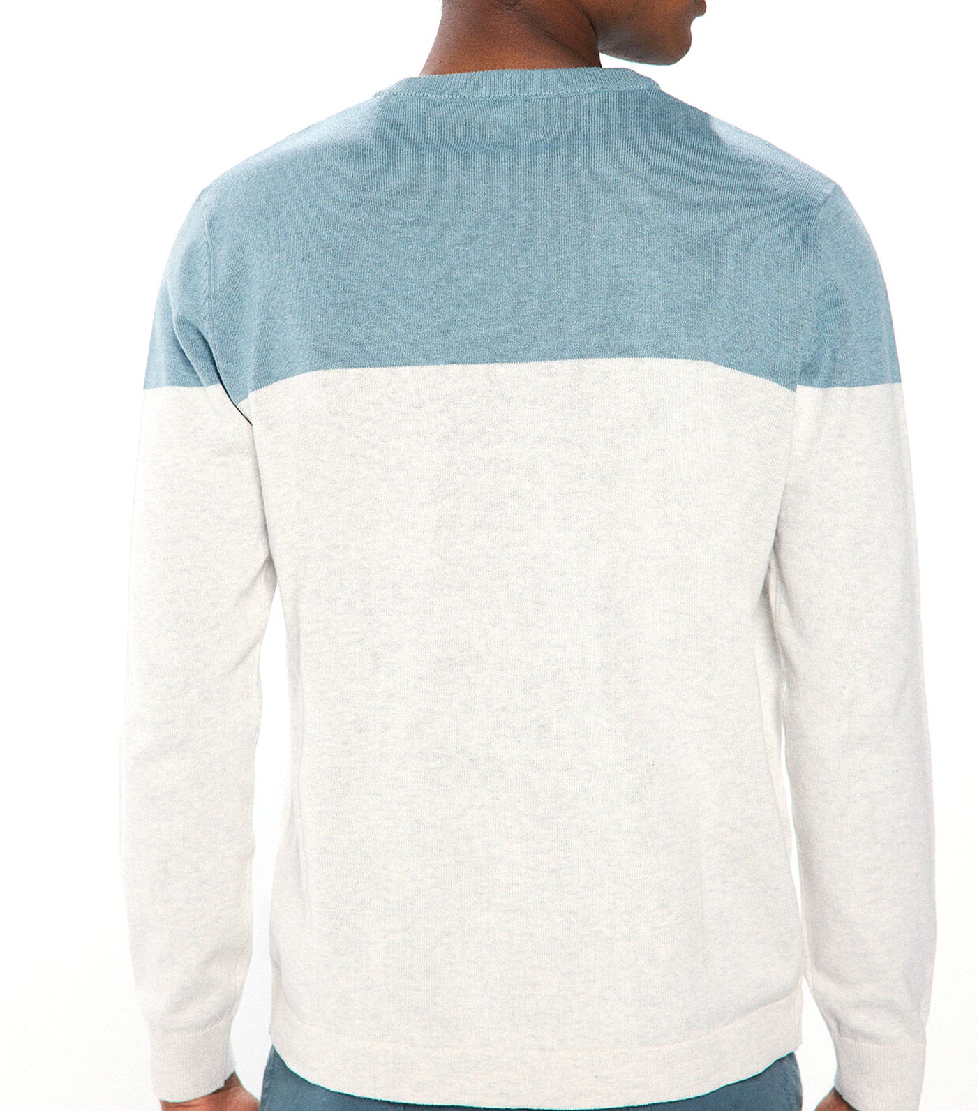 Basic Color Block Jersey
 Blue