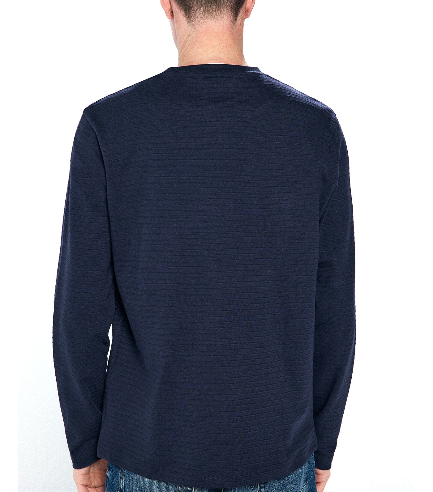 Long-Sleeved Double-Effect T-Shirt
 Dark Blue