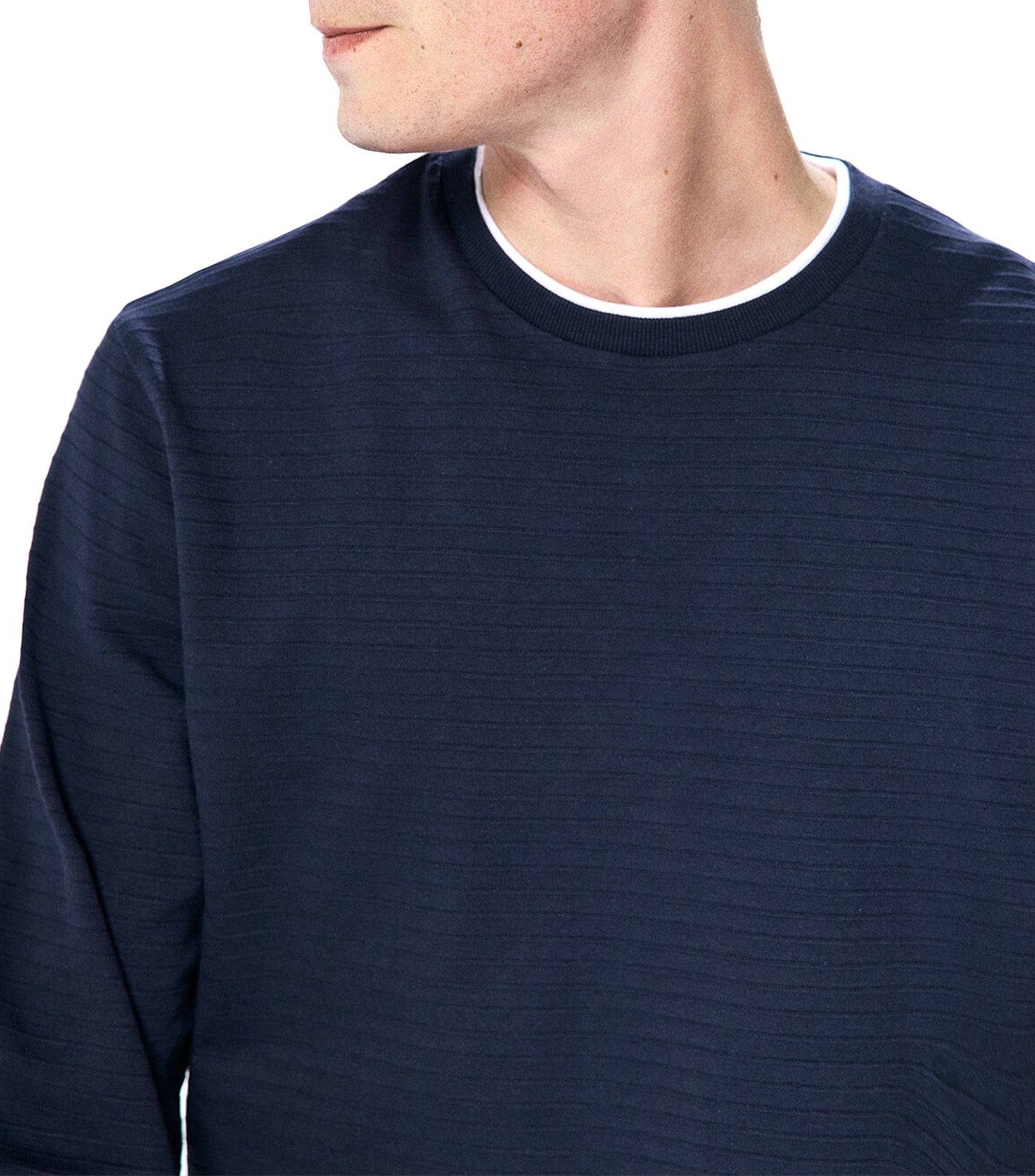 Long-Sleeved Double-Effect T-Shirt
 Dark Blue