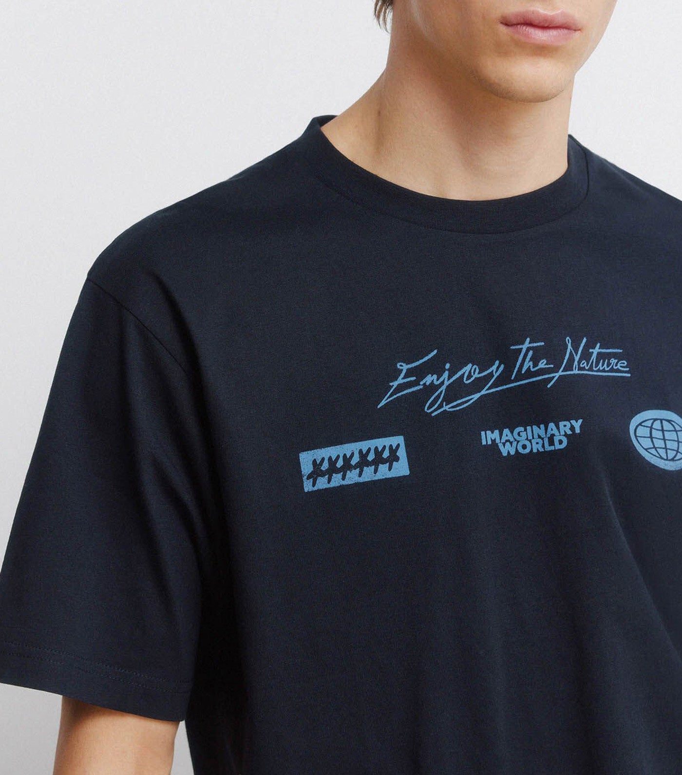 Branded T-Shirt Dark Blue