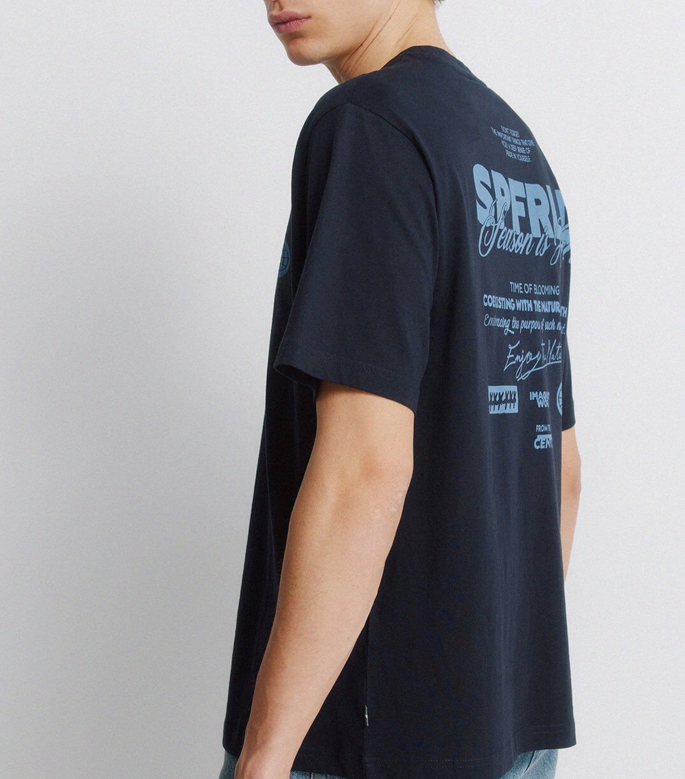 Branded T-Shirt Dark Blue