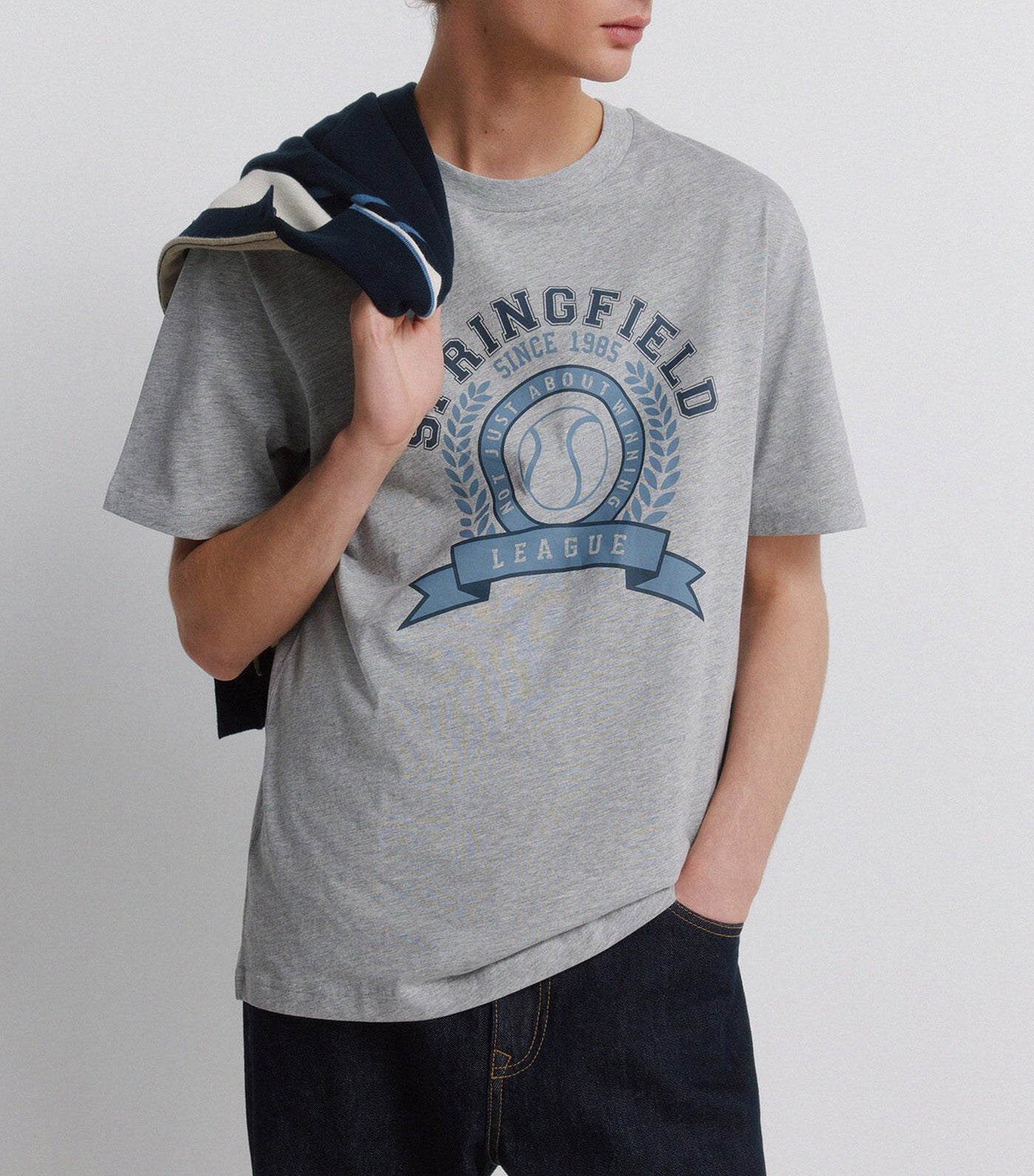 Sport Logo T-Shirt Medium Gray
