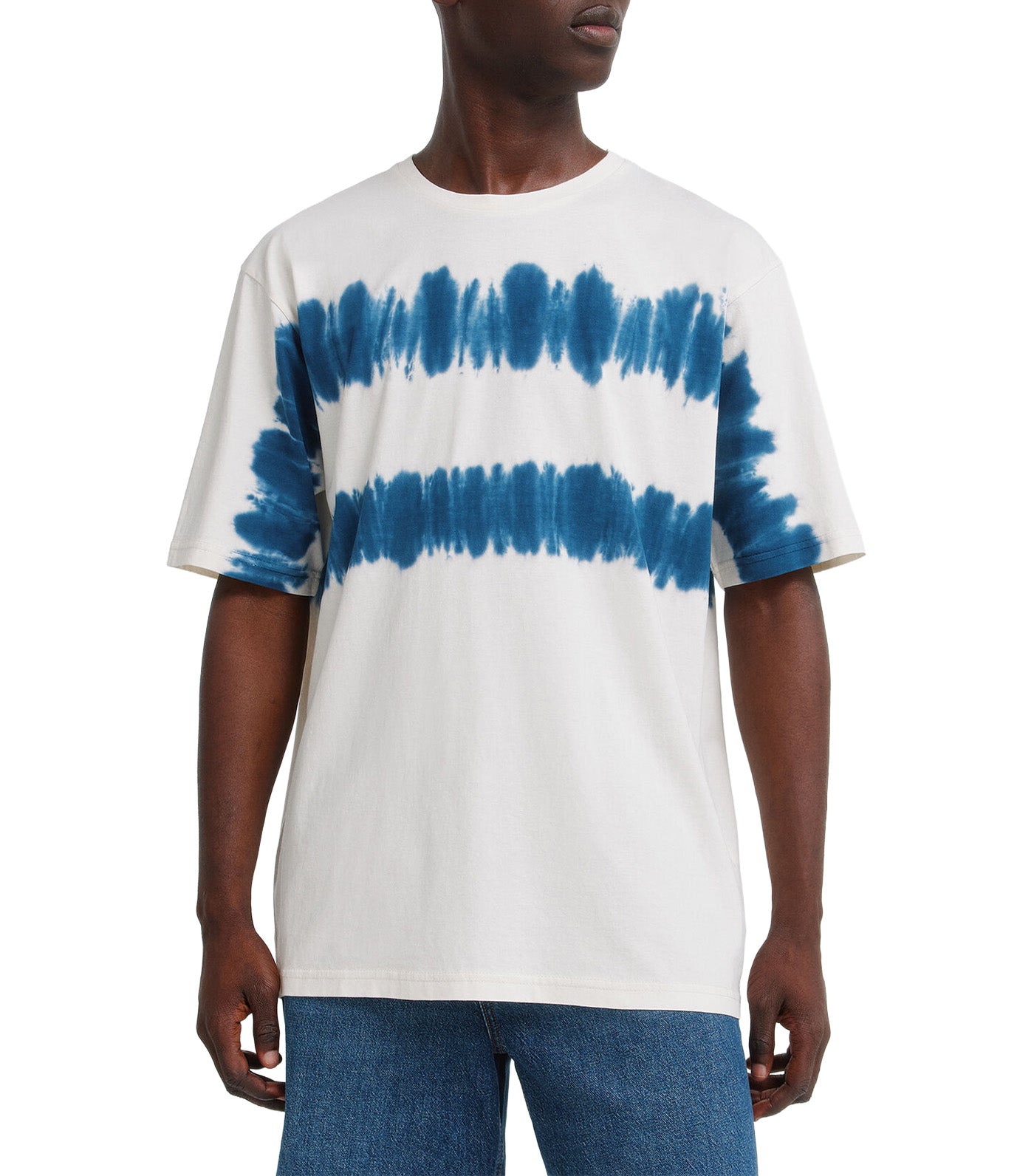 Tie-Dye T-Shirt White Print