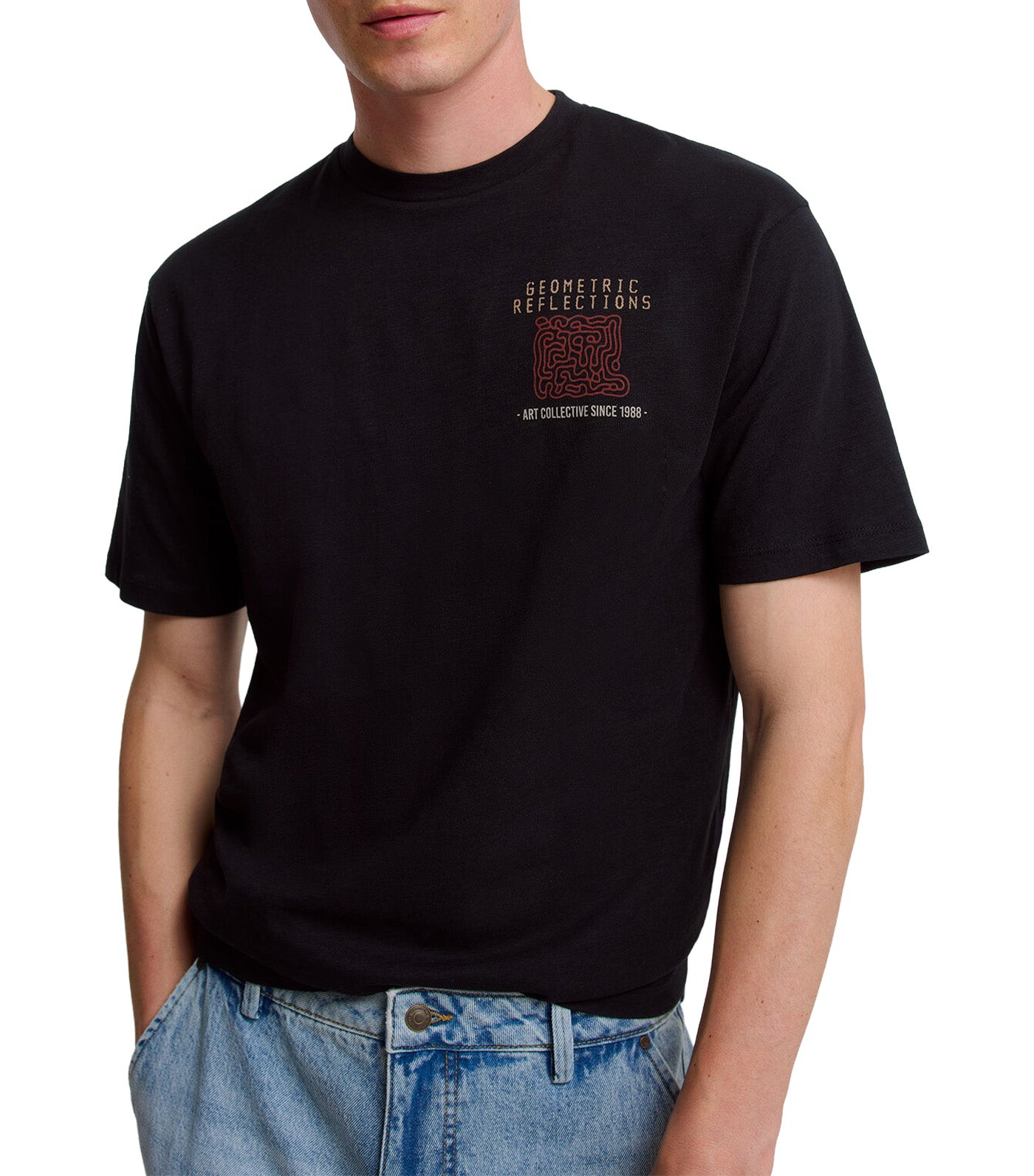 Geometric T-Shirt Black
