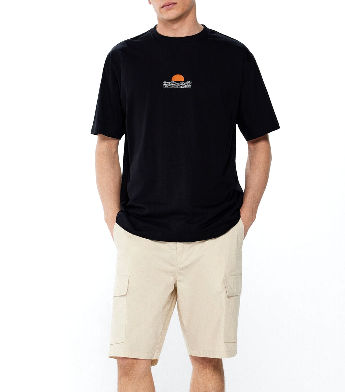 Waves T-Shirt Black