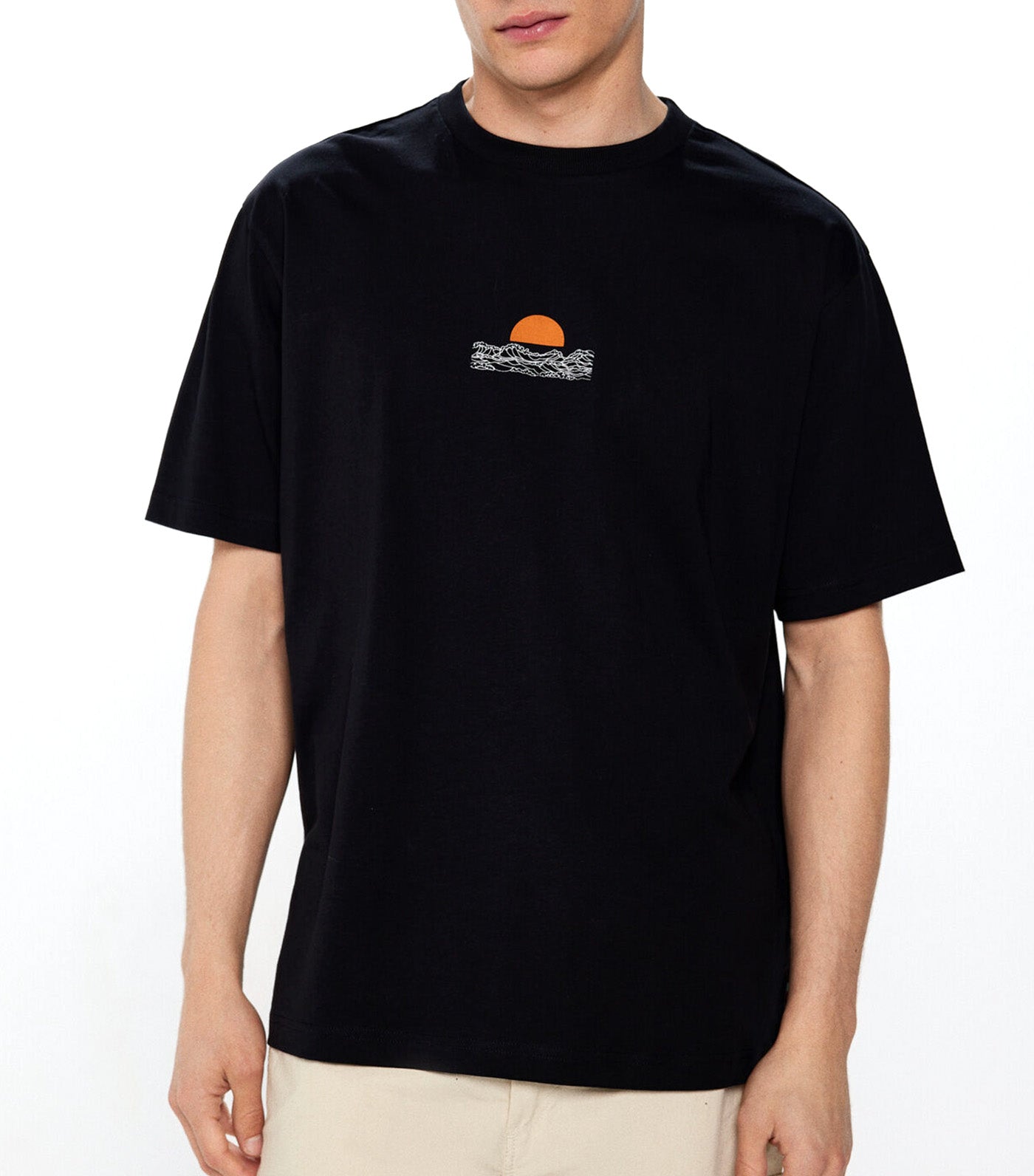 Waves T-Shirt Black