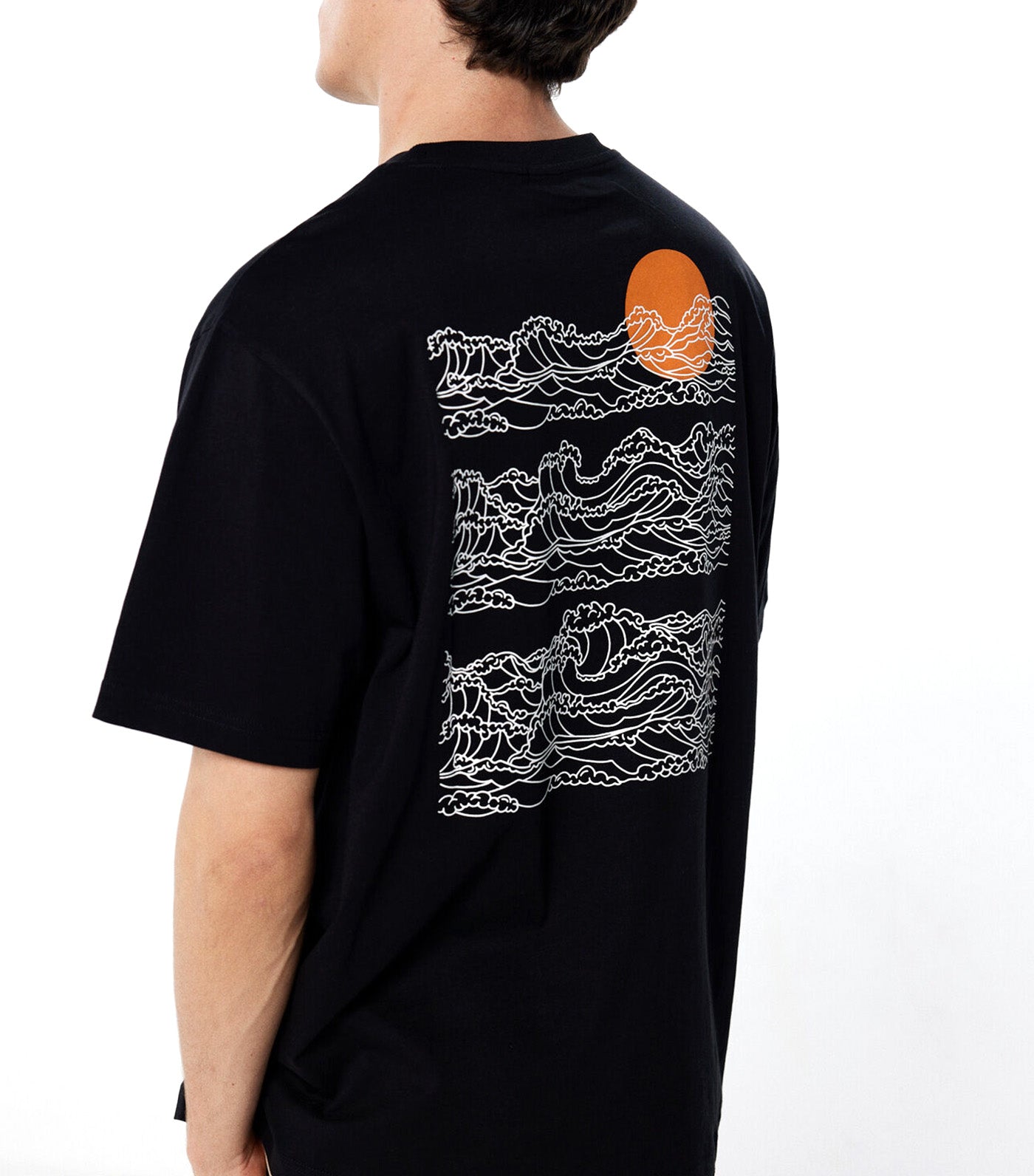 Waves T-Shirt Black