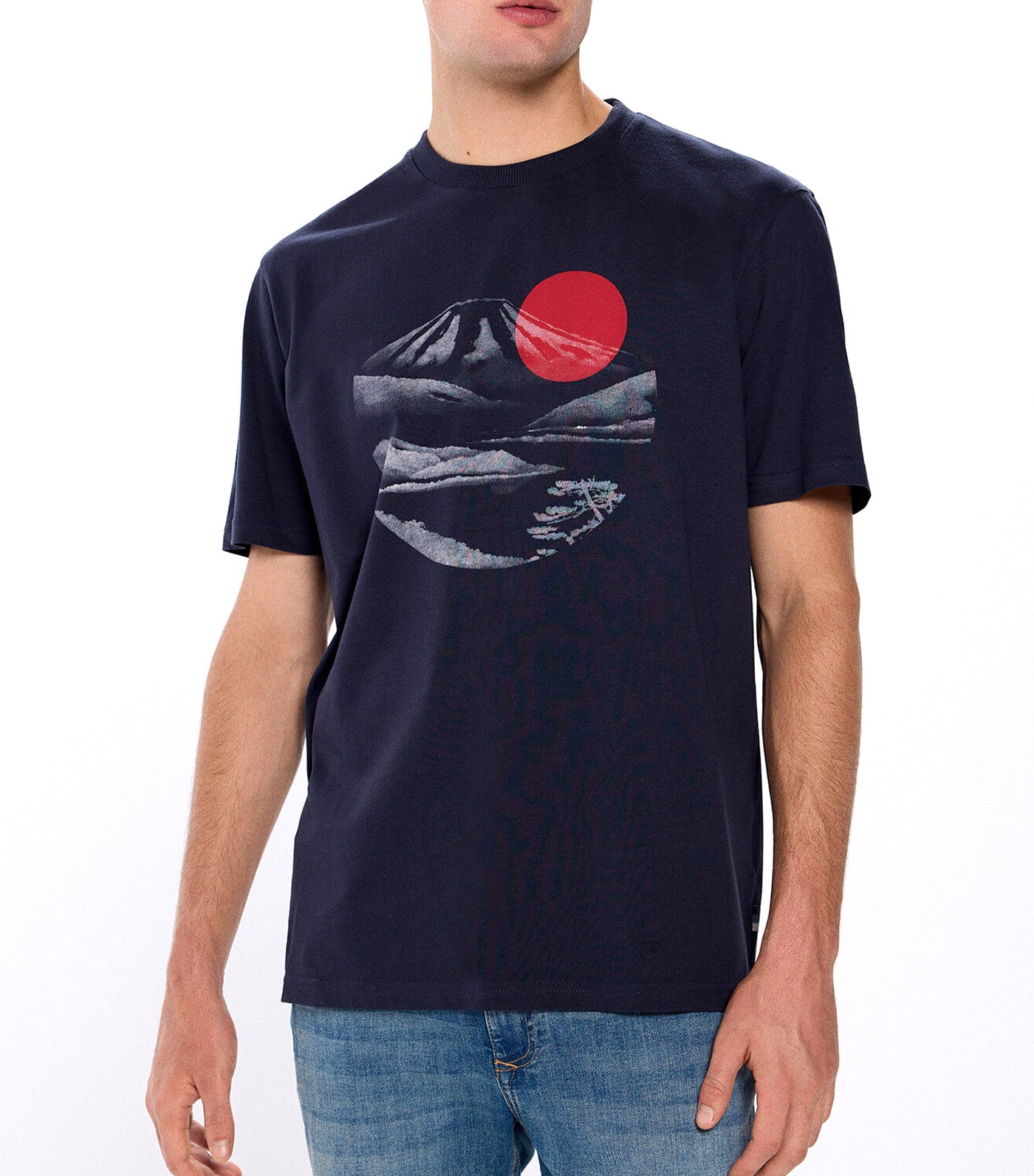 Mount Fuji T-Shirt Dark Blue