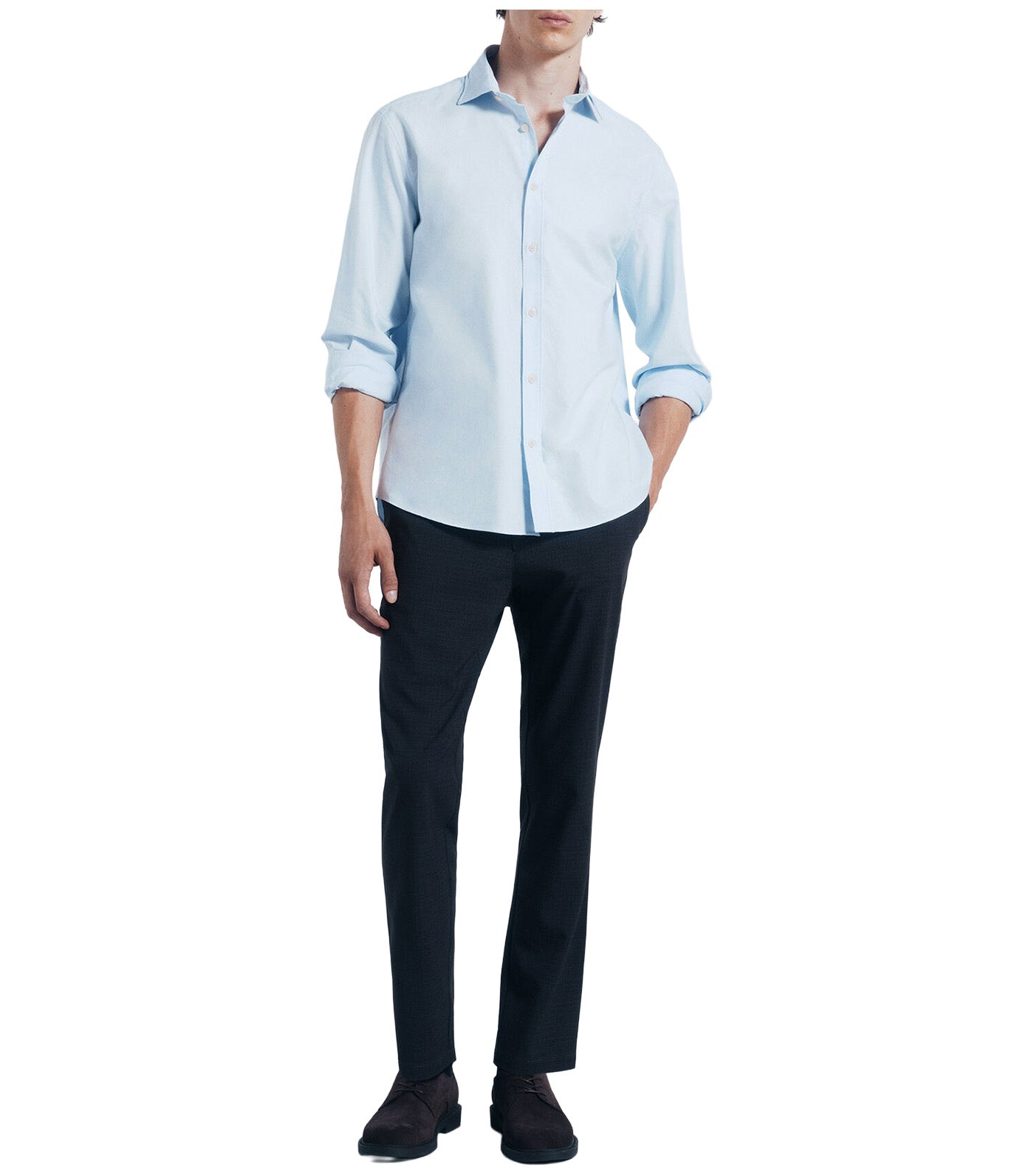 Springfield Lightweight Oxford Shirt Light Blue