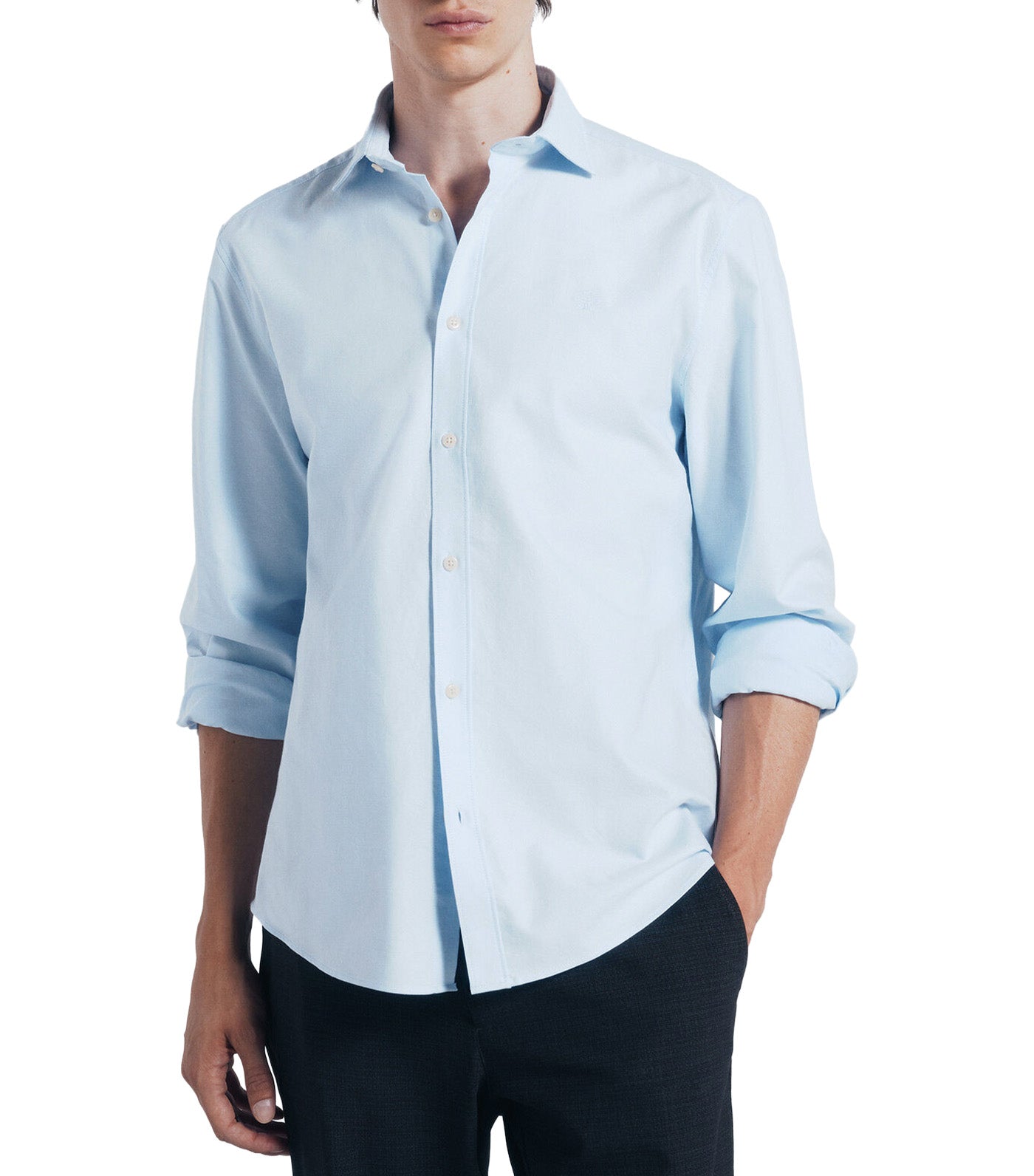 Springfield Lightweight Oxford Shirt Light Blue