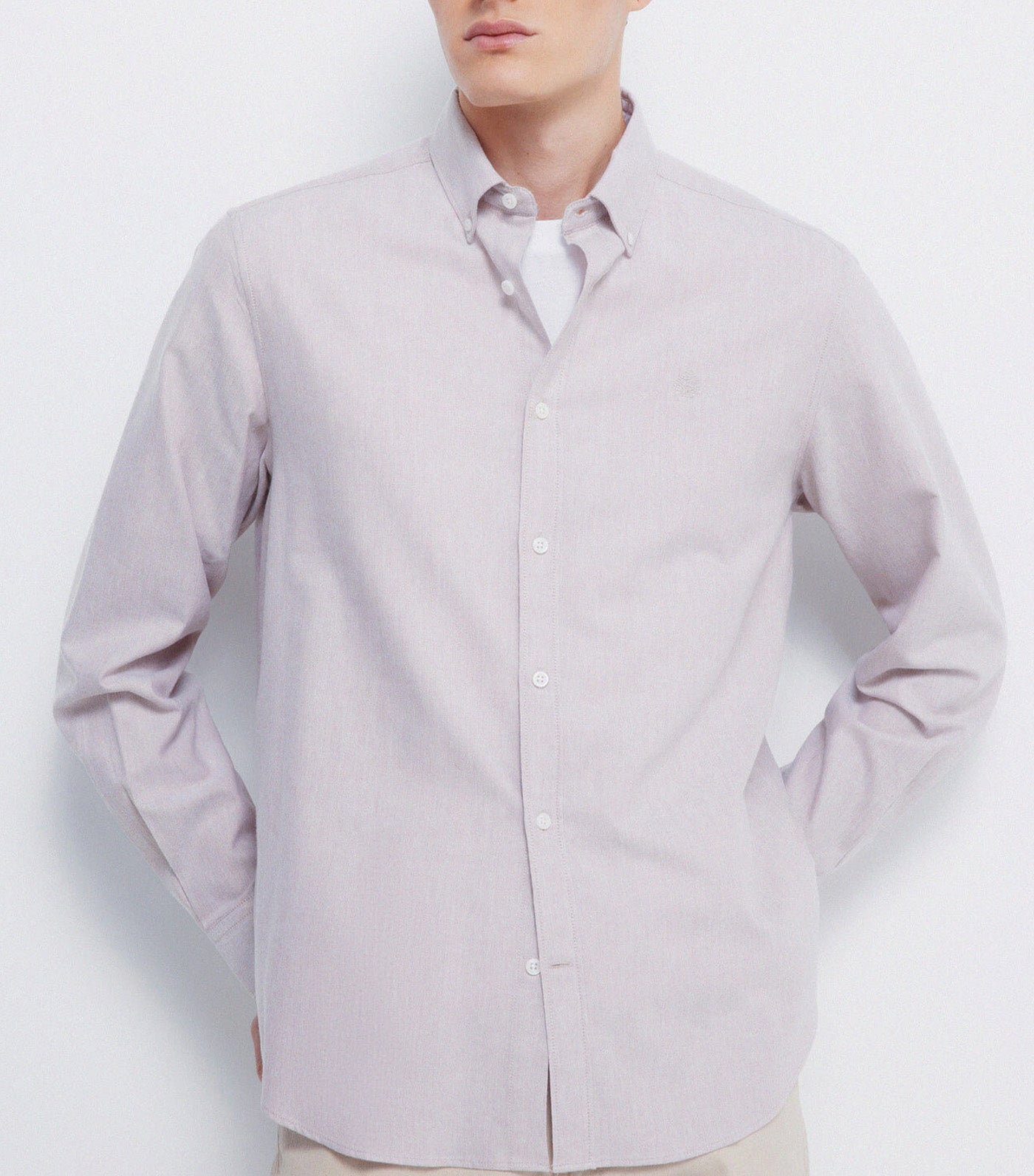 Tencel Oxford Shirt Beige